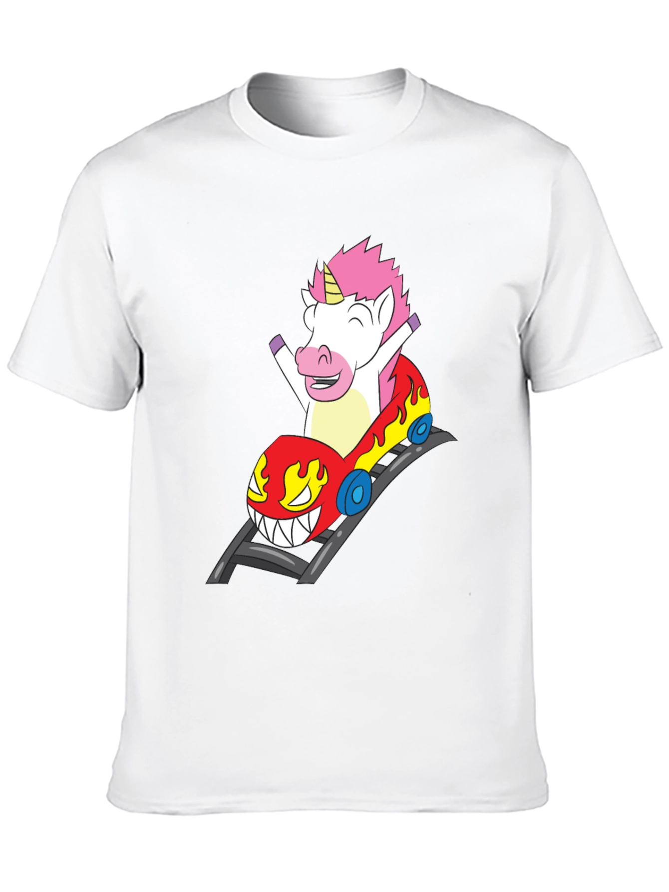 Unicorn Roller Coaster Ride Graphic Tee