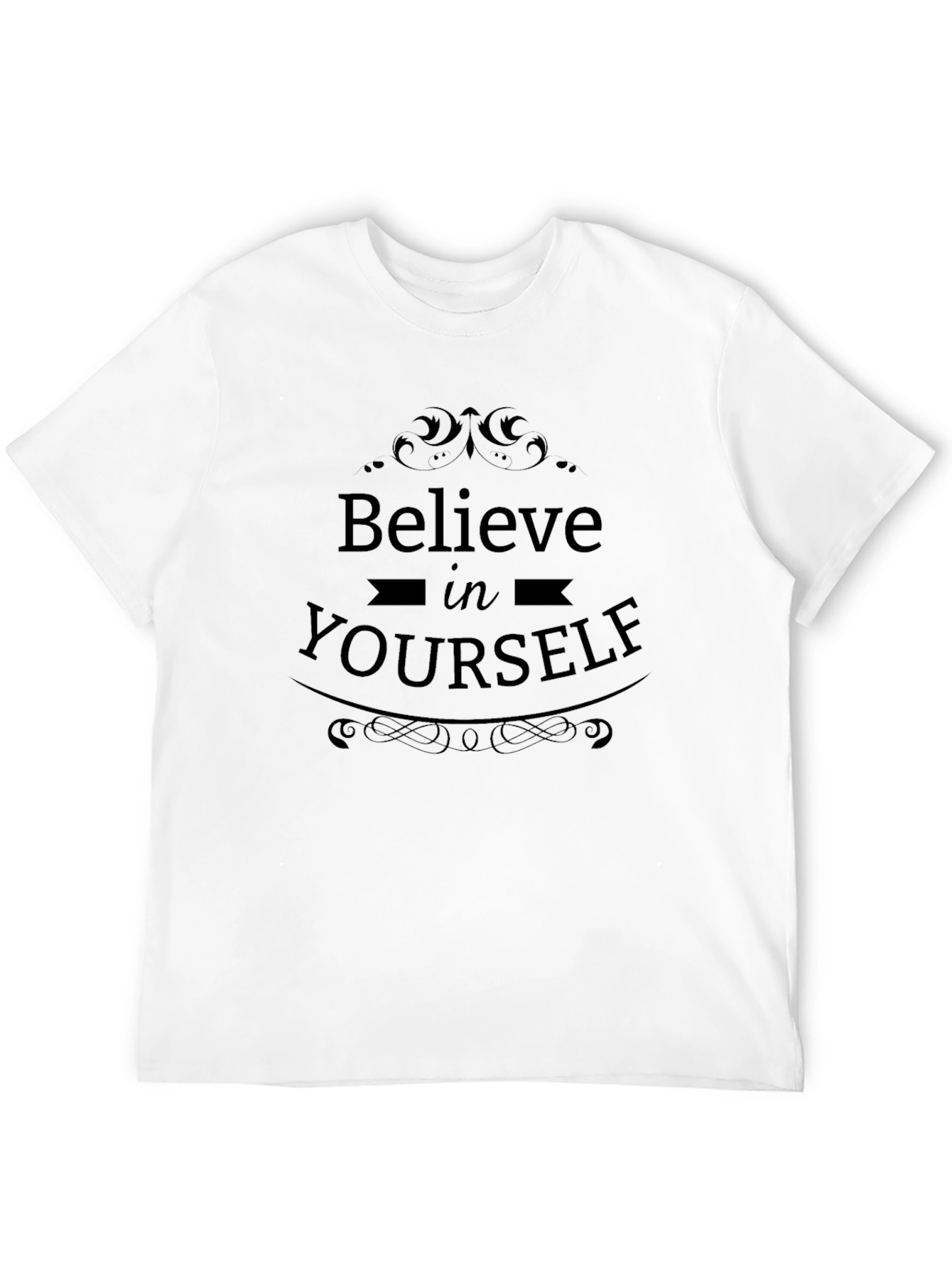 Believe in Yourself Graphic Tee - Black