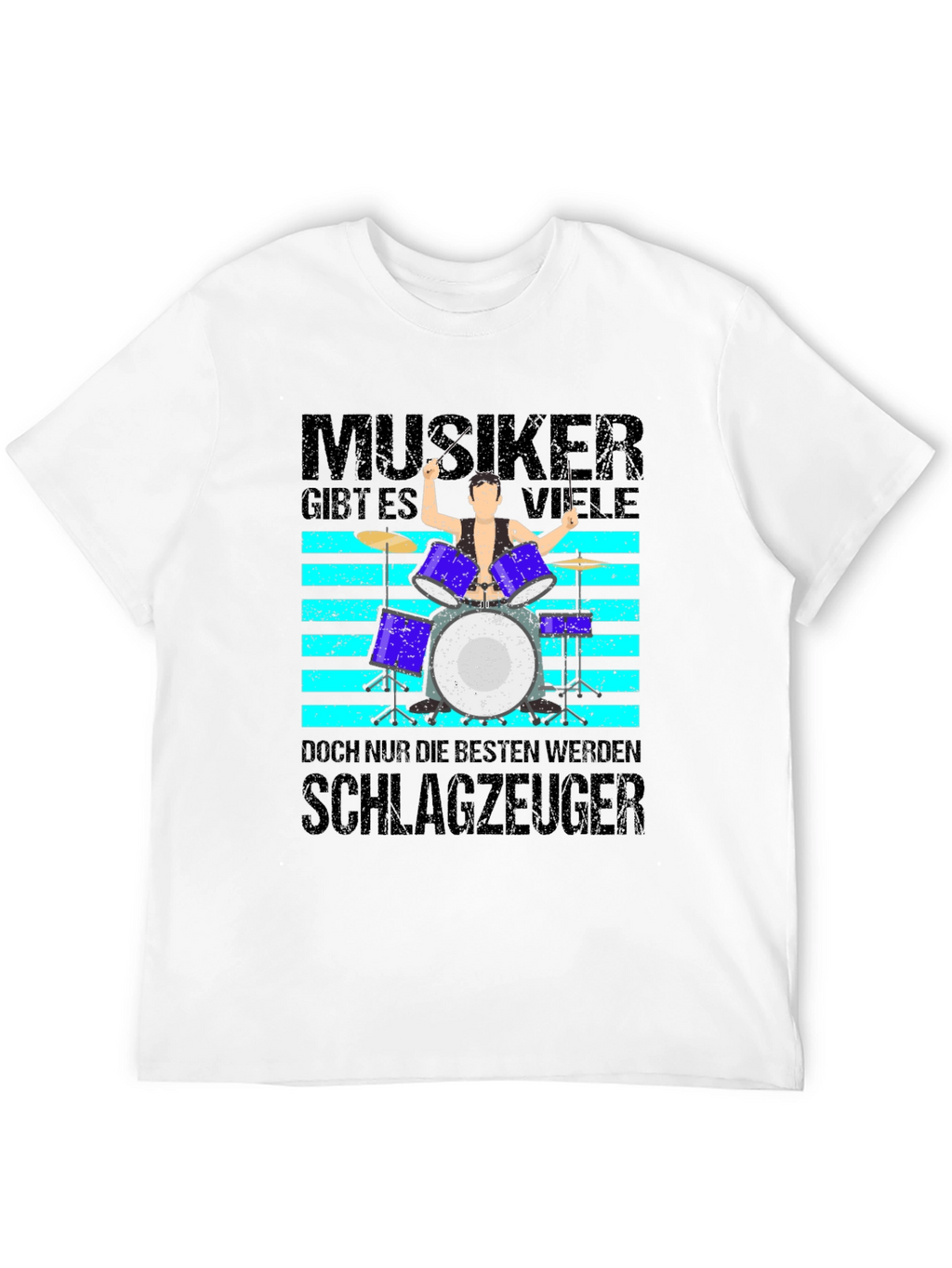 Musiker Schlagzeuger Graphic T-Shirt - Drummer Tee