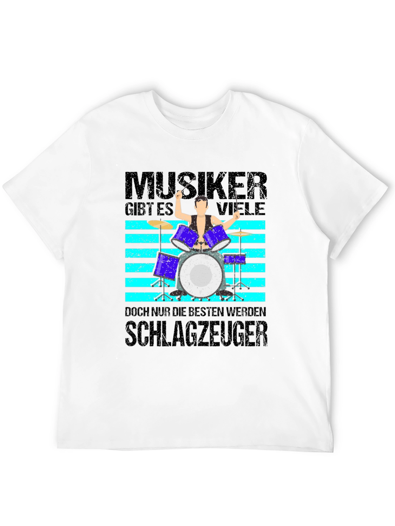 Musiker Schlagzeuger Graphic T-Shirt - Drummer Tee
