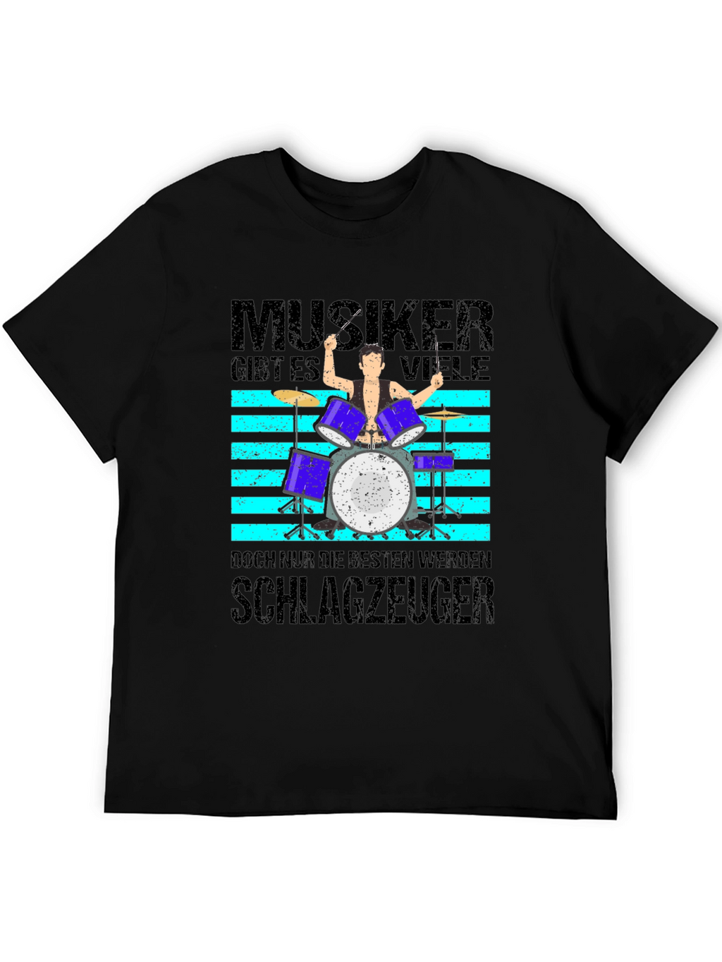 Musiker Schlagzeuger Graphic T-Shirt - Drummer Tee