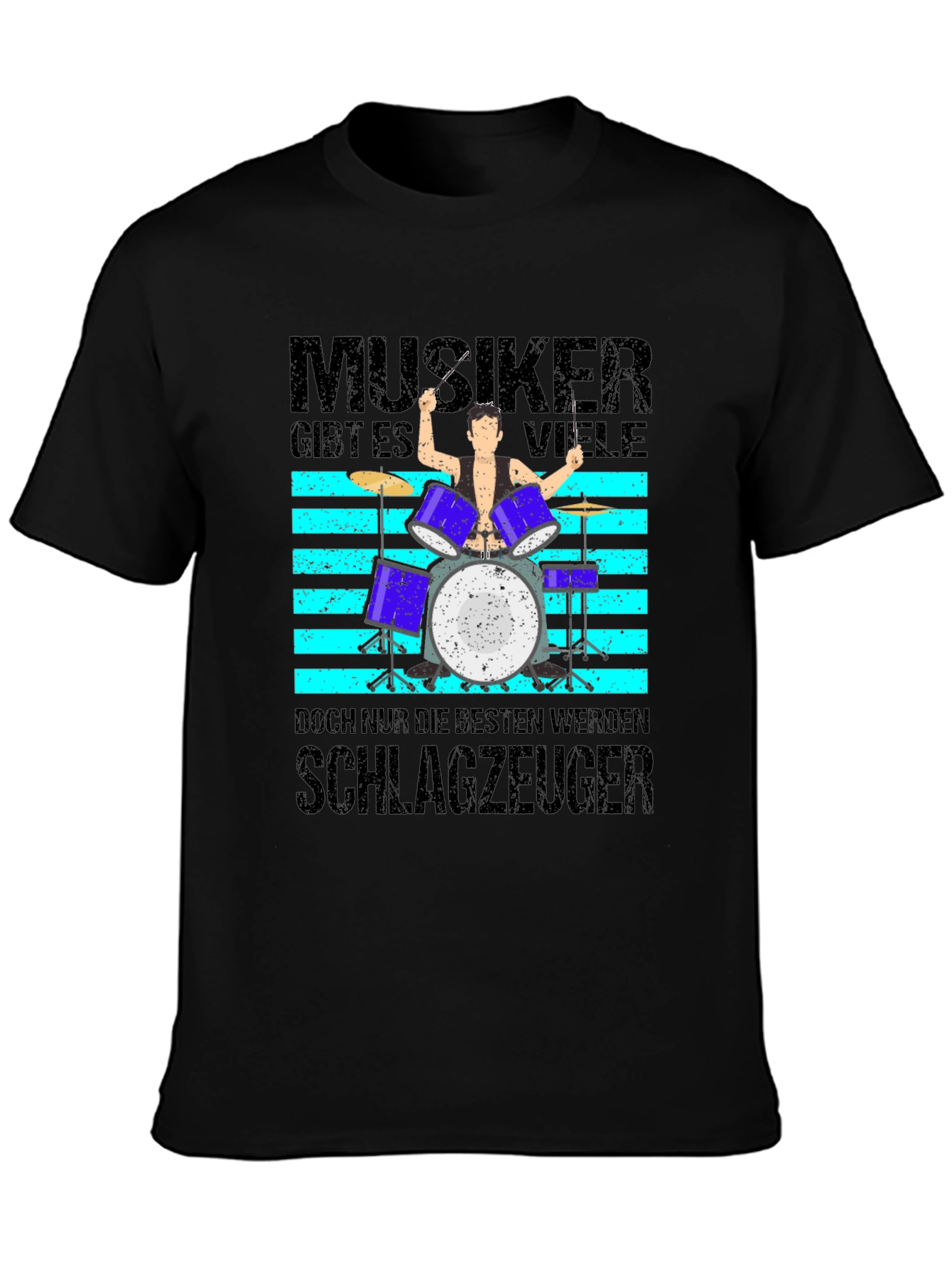 Musiker Schlagzeuger Graphic T-Shirt - Drummer Tee