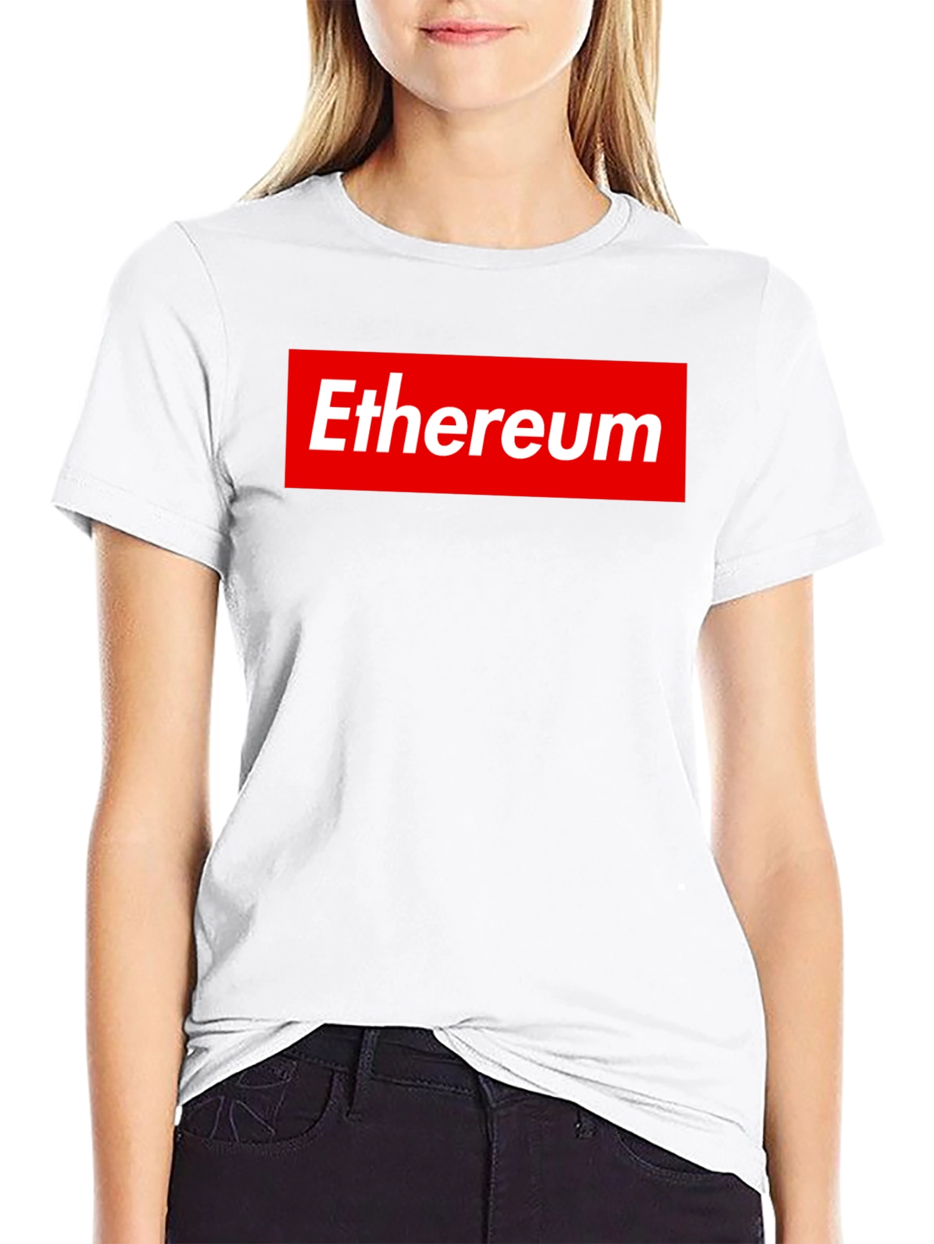 Ethereum Logo Black T-Shirt - Supreme Style