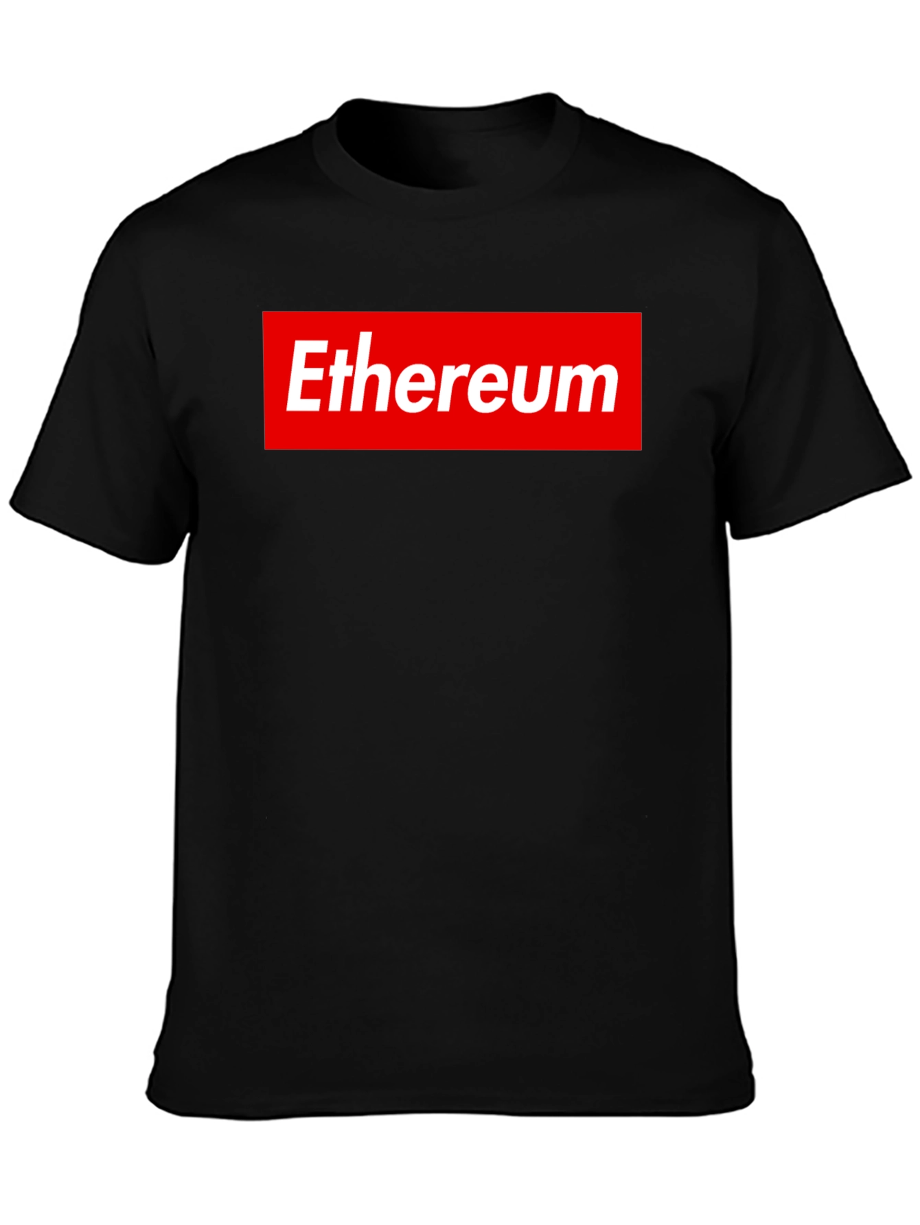 Ethereum Logo Black T-Shirt - Supreme Style