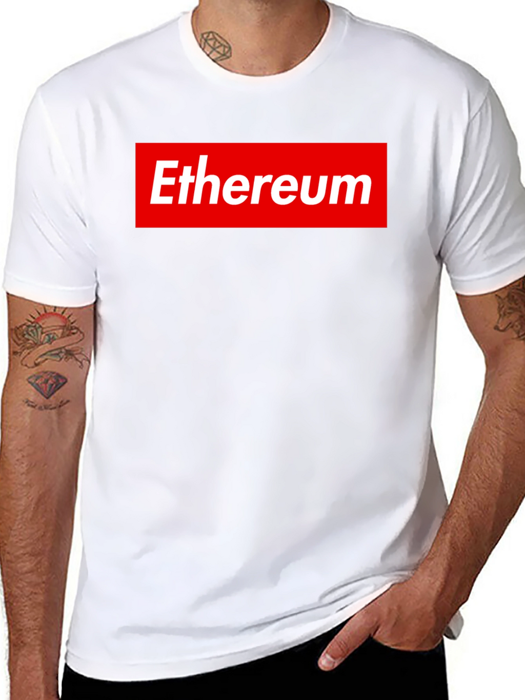 Ethereum Logo Black T-Shirt - Supreme Style