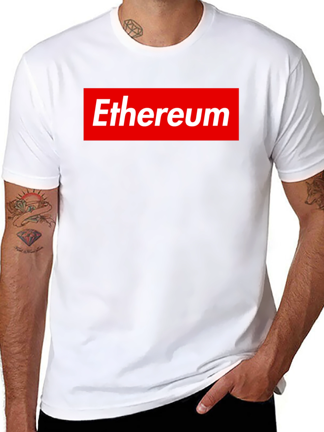Ethereum Logo Black T-Shirt - Supreme Style