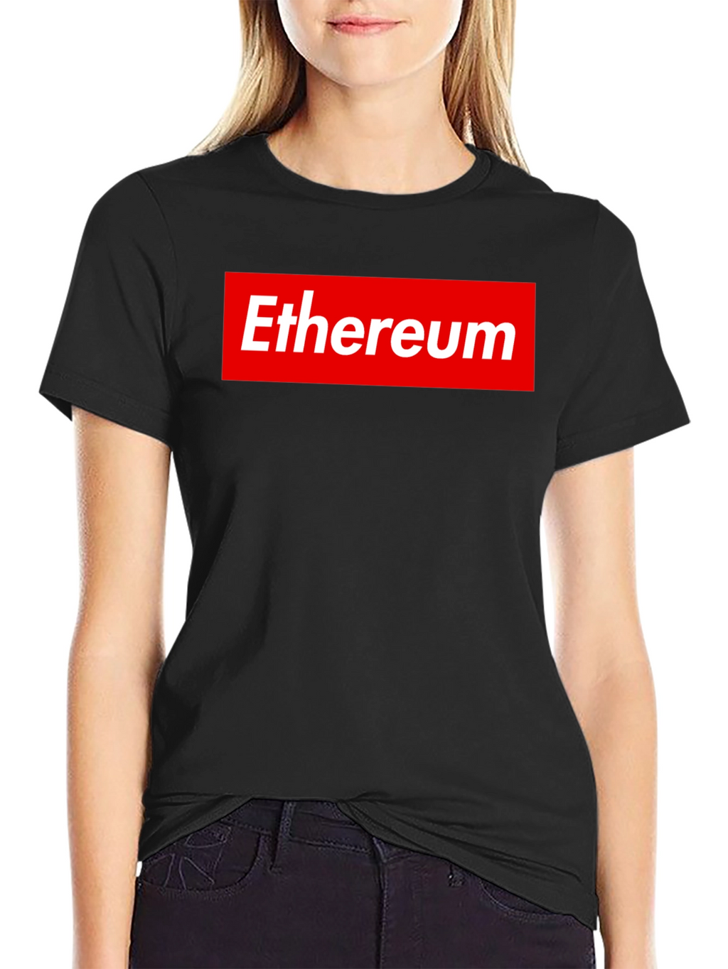 Ethereum Logo Black T-Shirt - Supreme Style