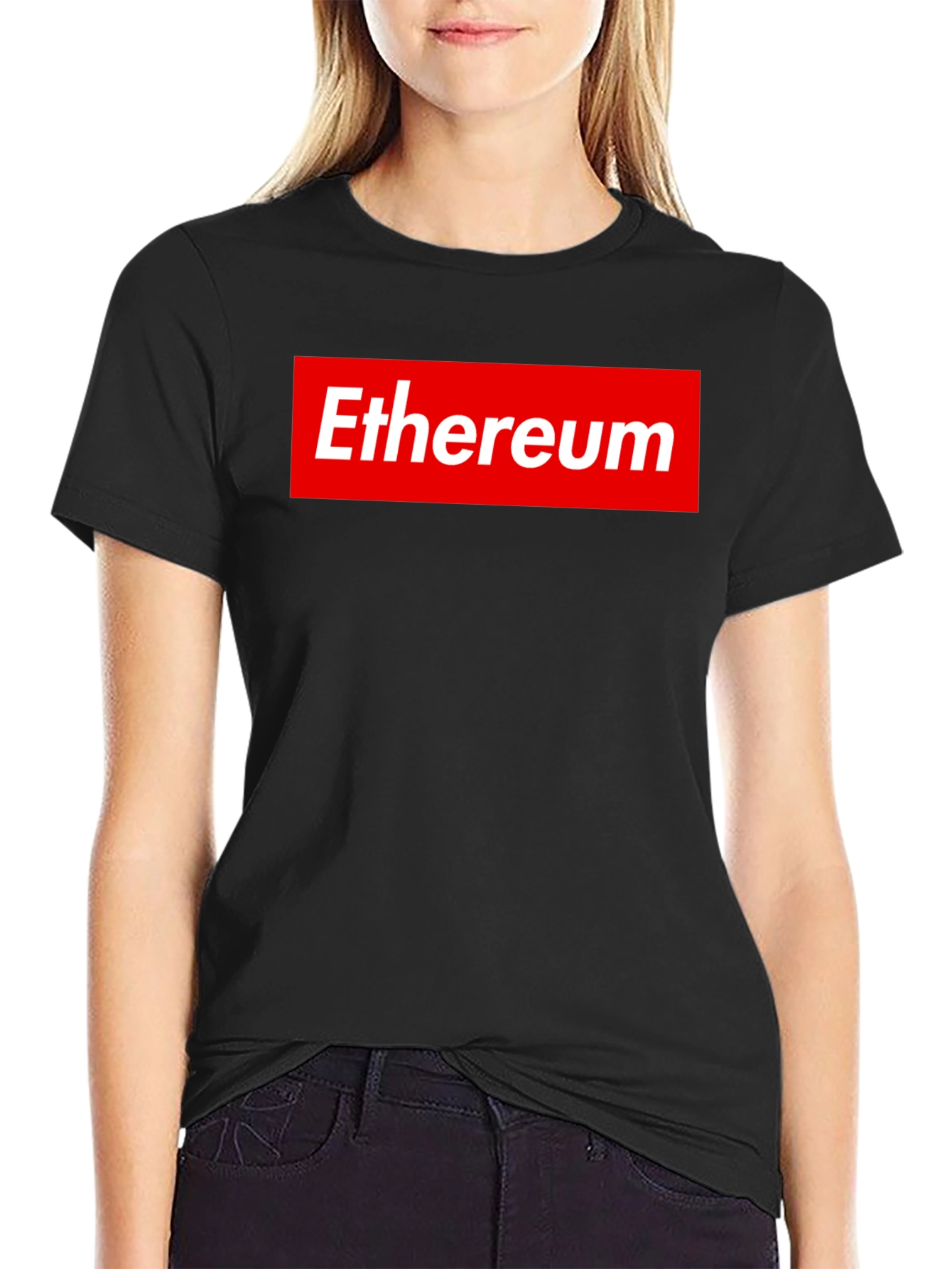 Ethereum Logo Black T-Shirt - Supreme Style