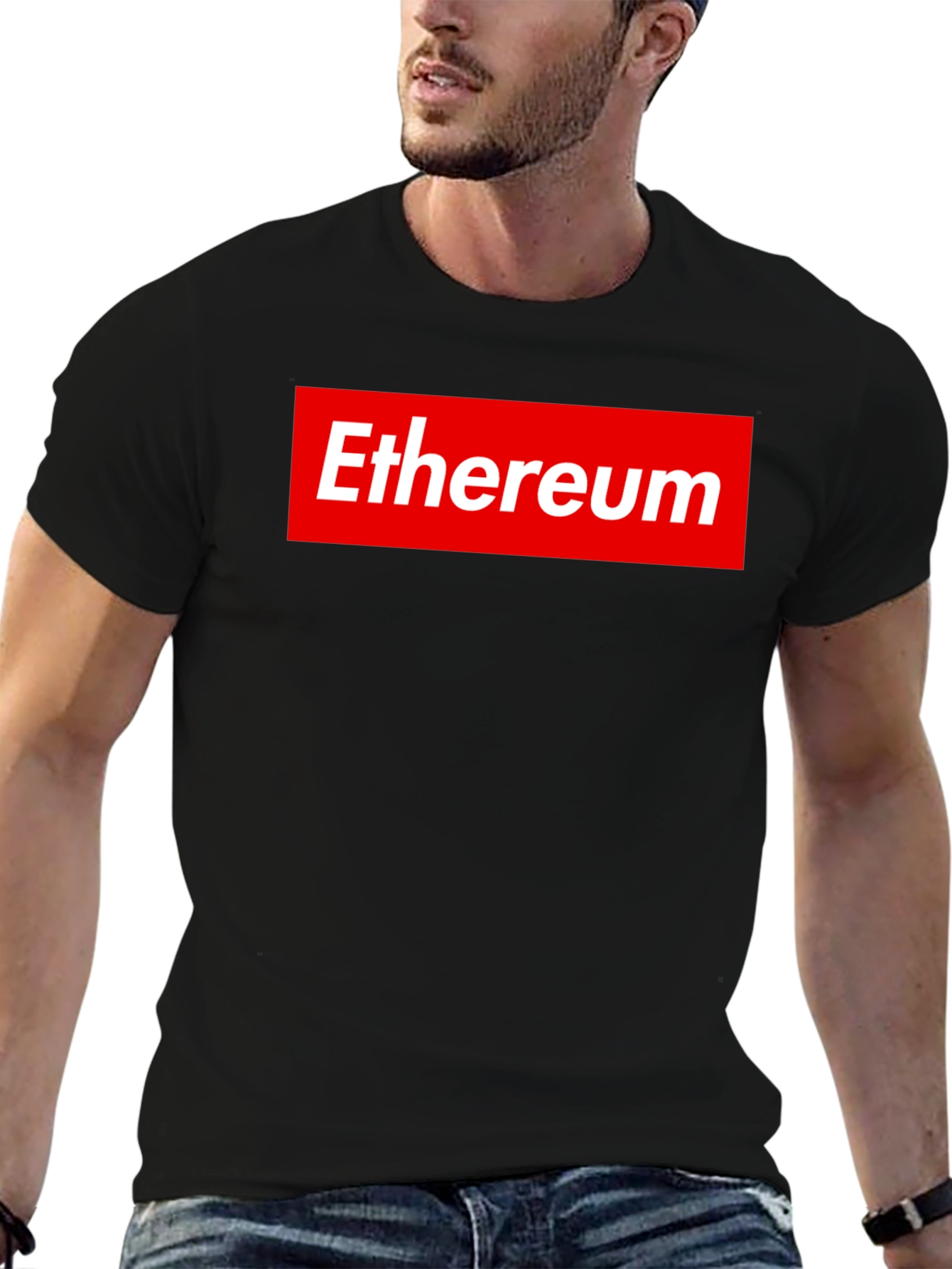 Ethereum Logo Black T-Shirt - Supreme Style