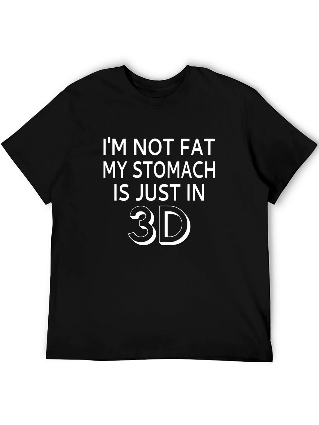 Funny 3D Stomach Graphic T-Shirt