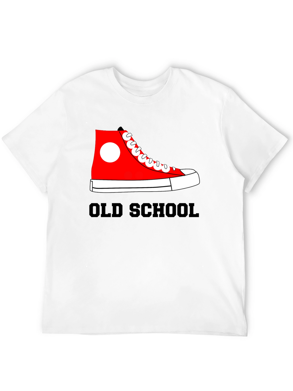 Old School Sneaker Graphic Tee - Retro Style