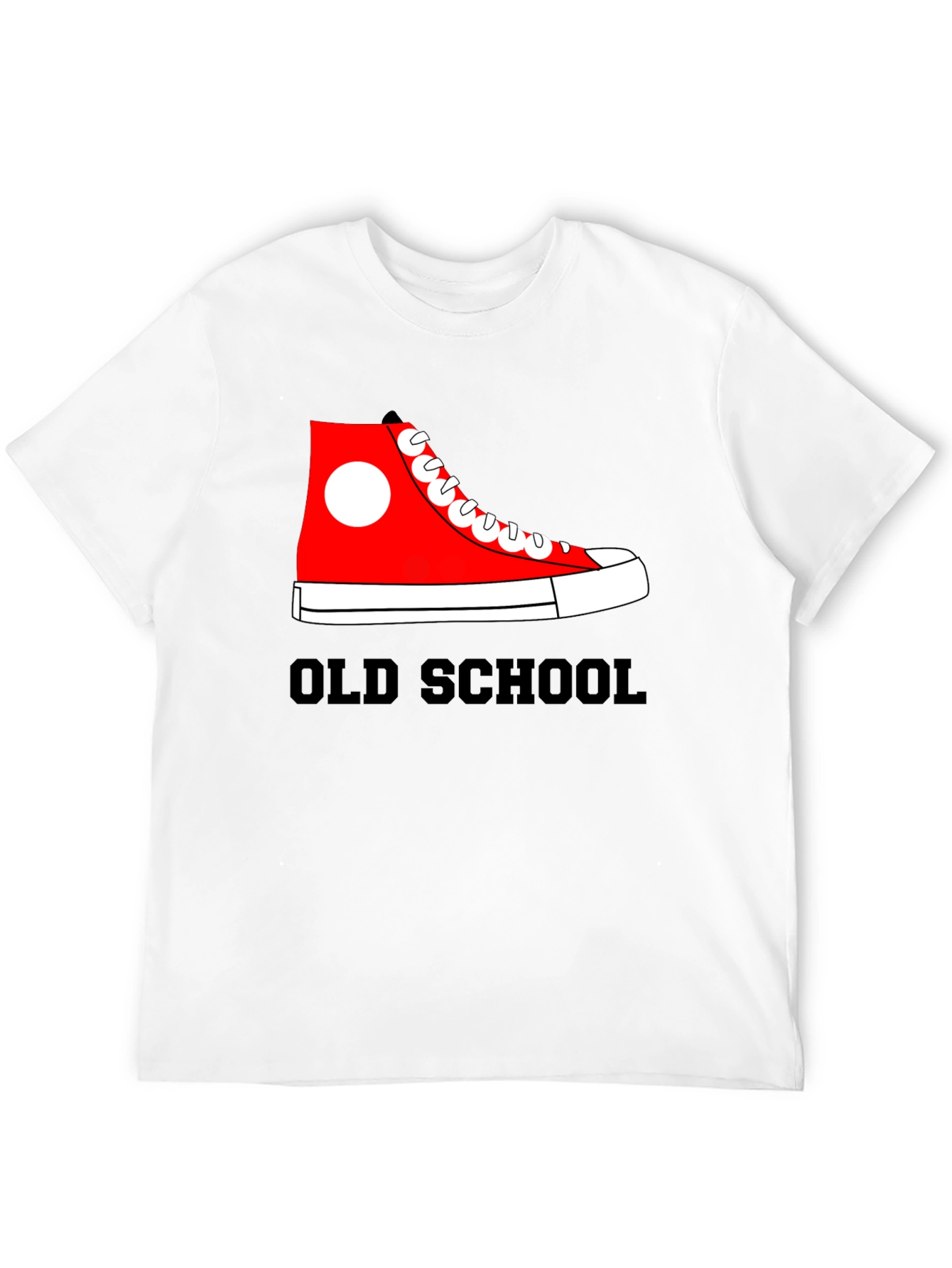 Old School Sneaker Graphic Tee - Retro Style
