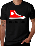 Old School Sneaker Graphic Tee - Retro Style