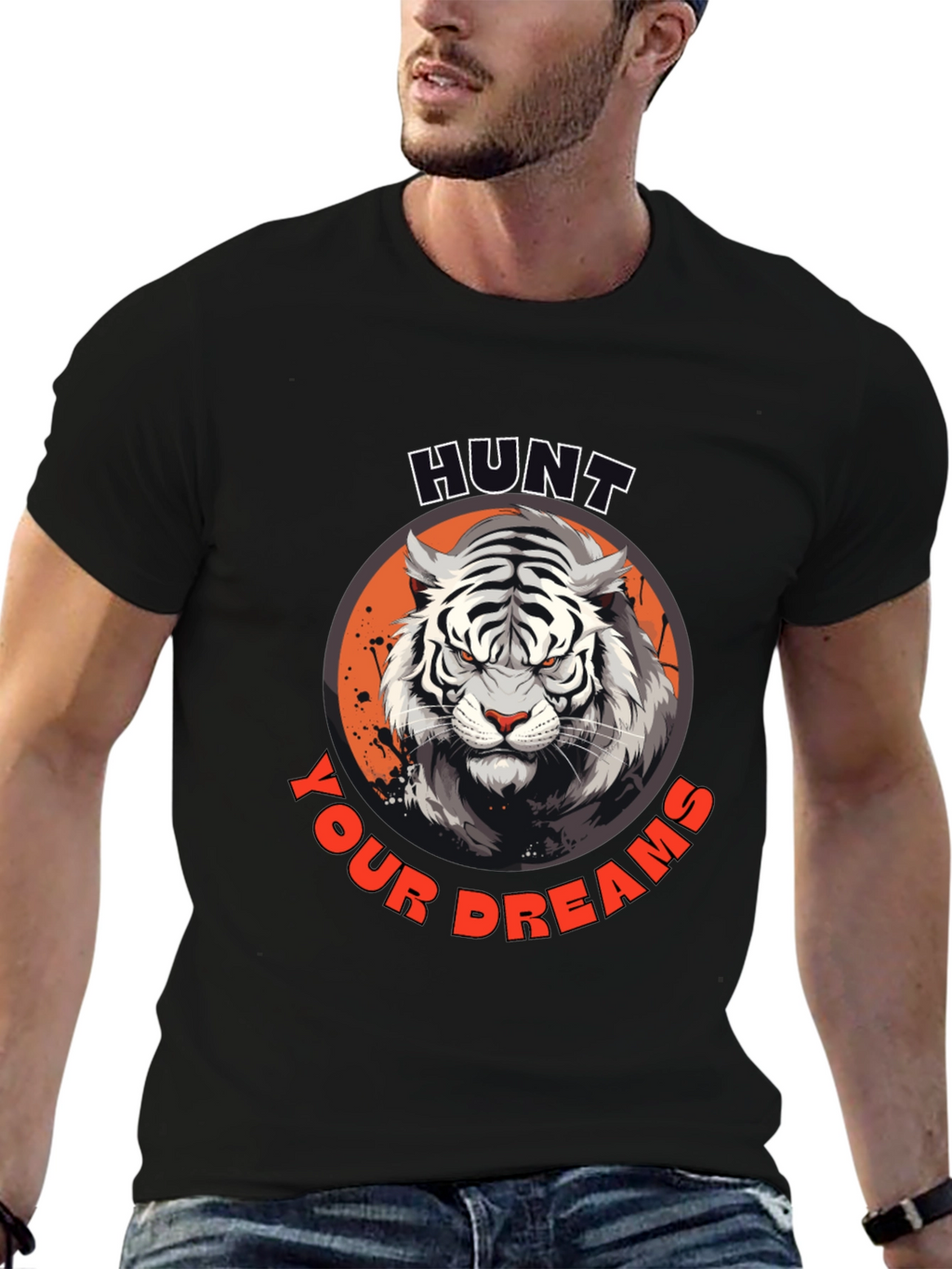 Hunt Your Dreams Graphic Tee - Black