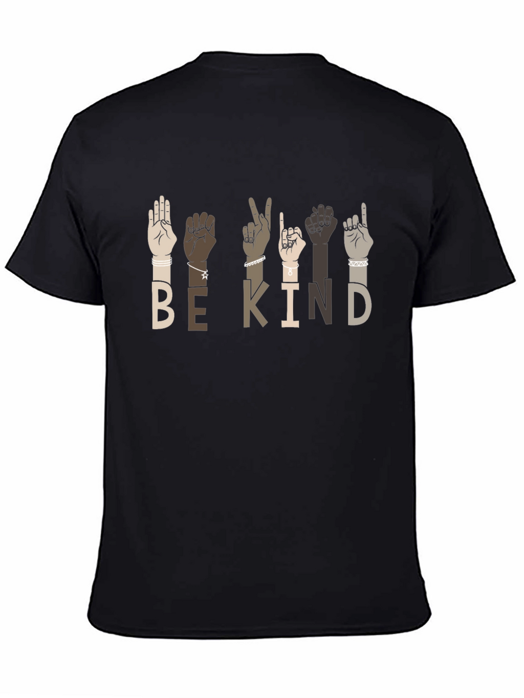 Be Kind ASL Graphic T-Shirt - Black
