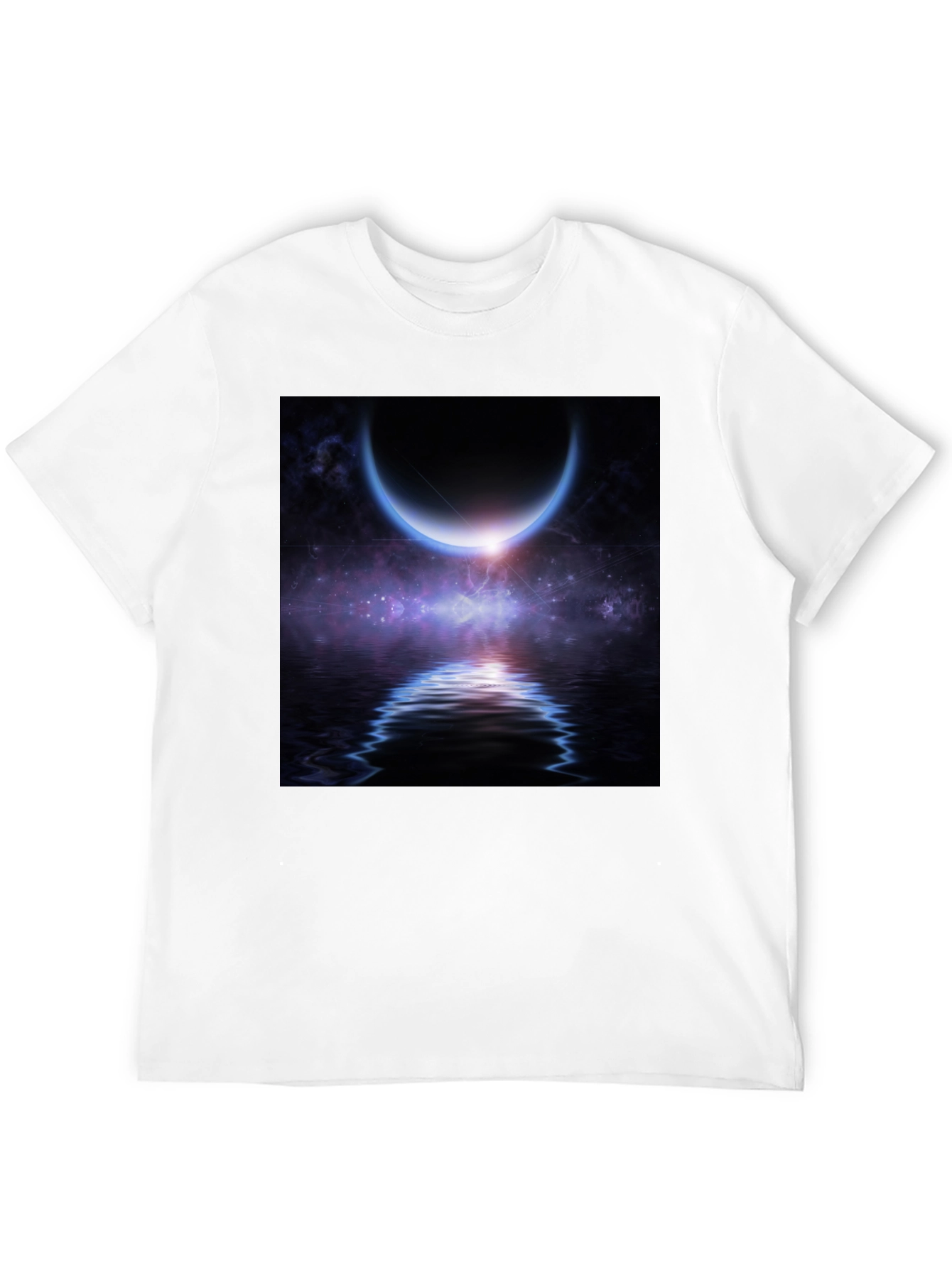 Cosmic Crescent Moon T-Shirt