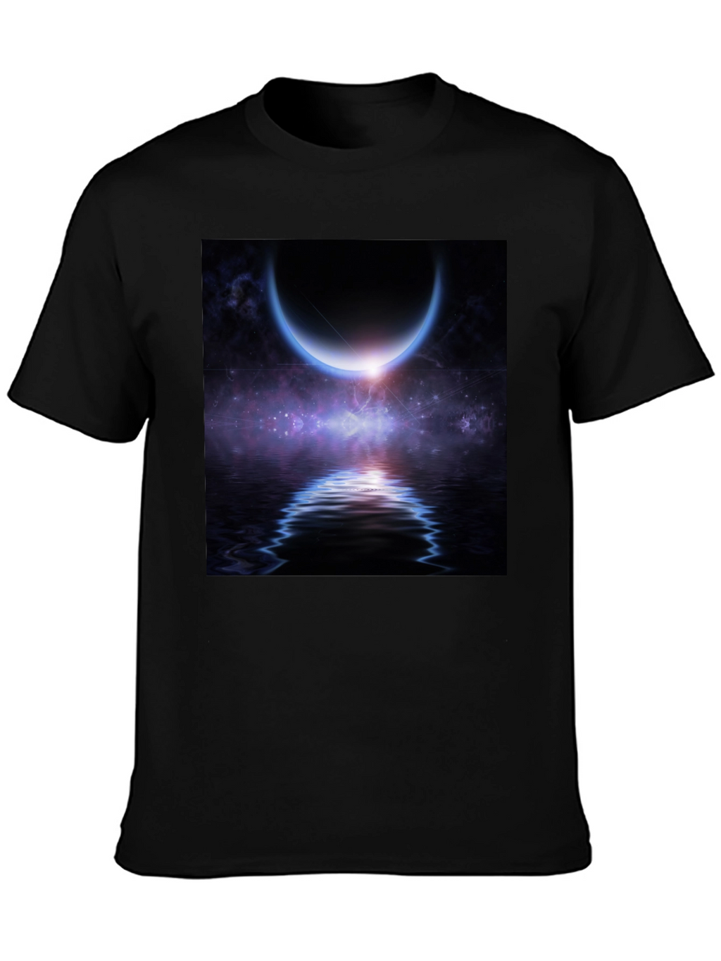 Cosmic Crescent Moon T-Shirt