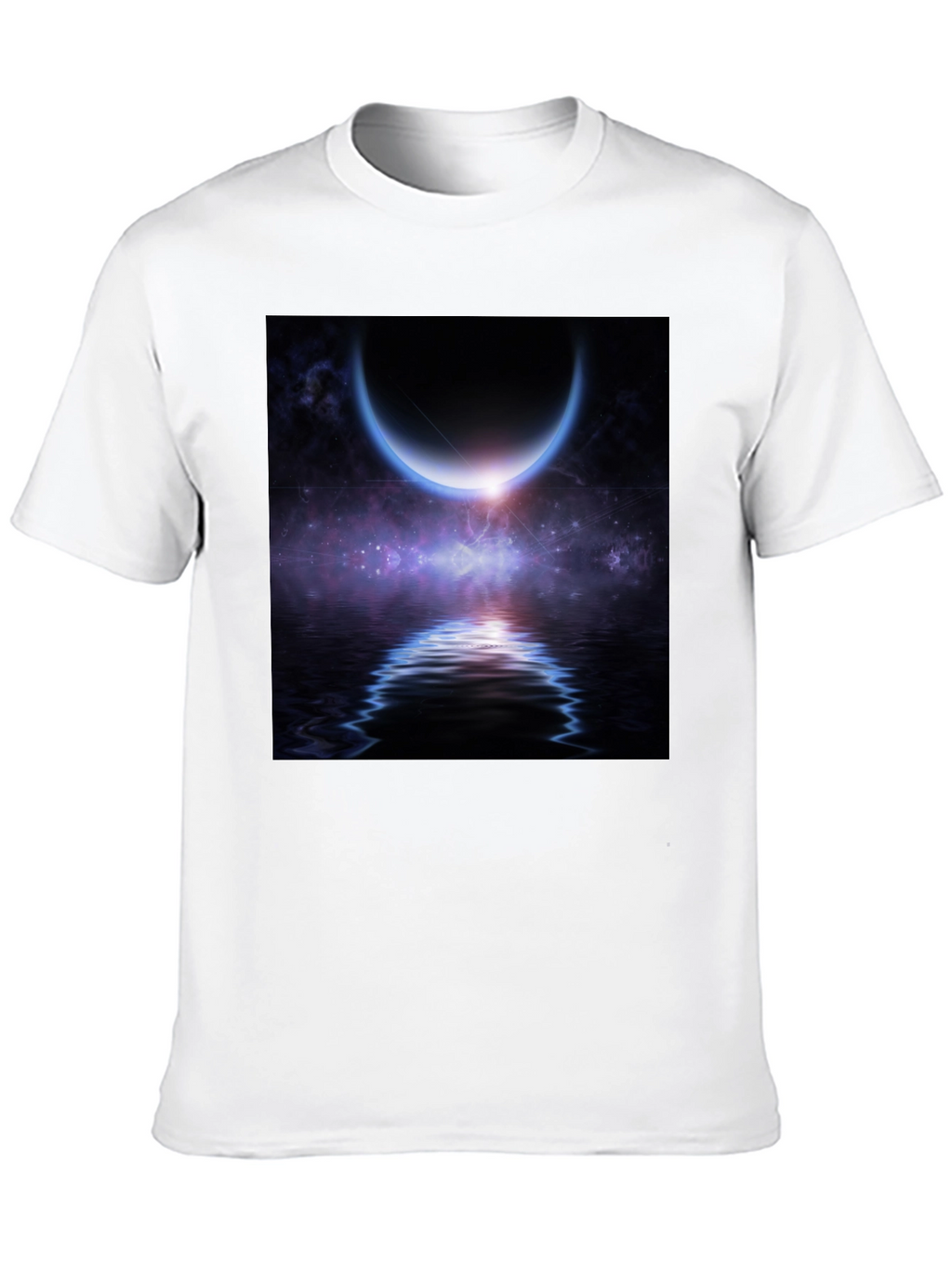 Cosmic Crescent Moon T-Shirt