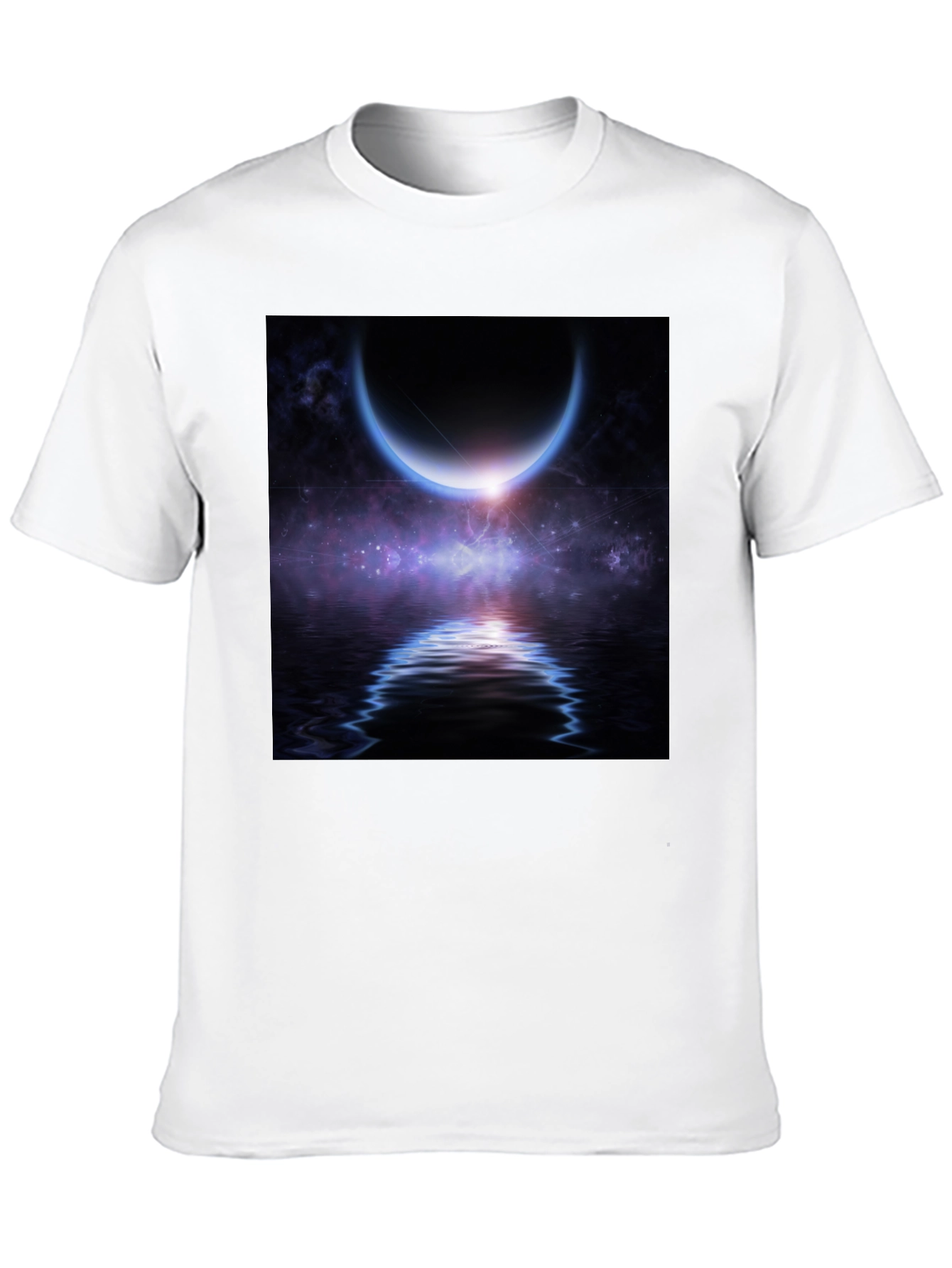 Cosmic Crescent Moon T-Shirt