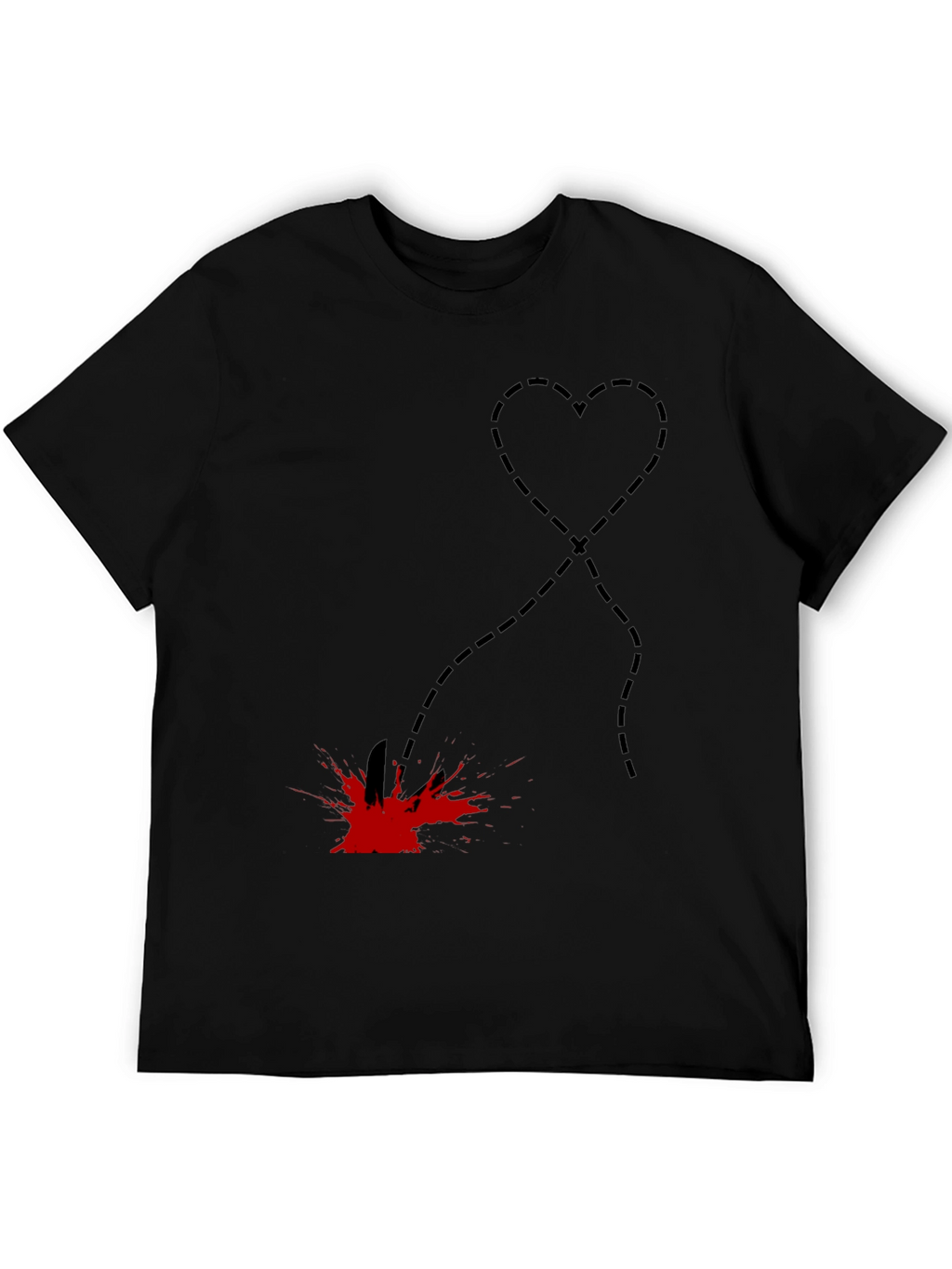 Heart Stab T-Shirt - Edgy Graphic Tee