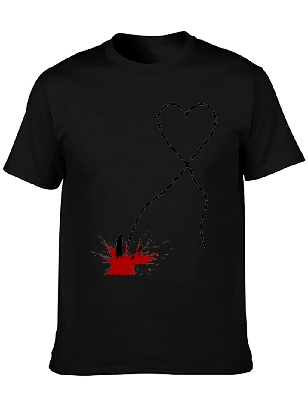 Heart Stab T-Shirt - Edgy Graphic Tee