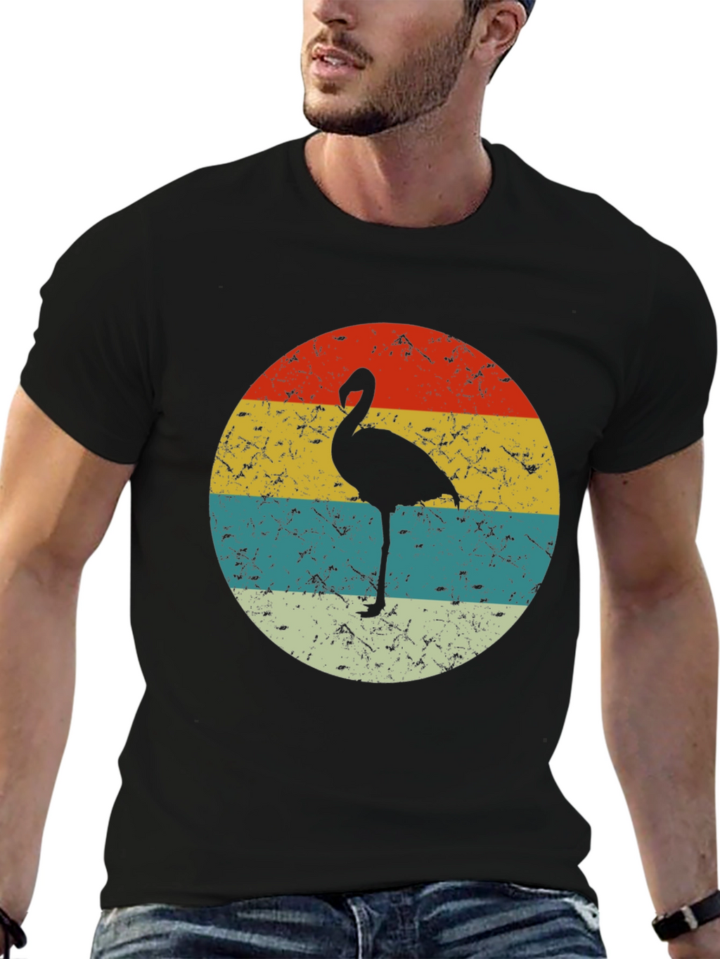 Retro Flamingo Graphic Tee