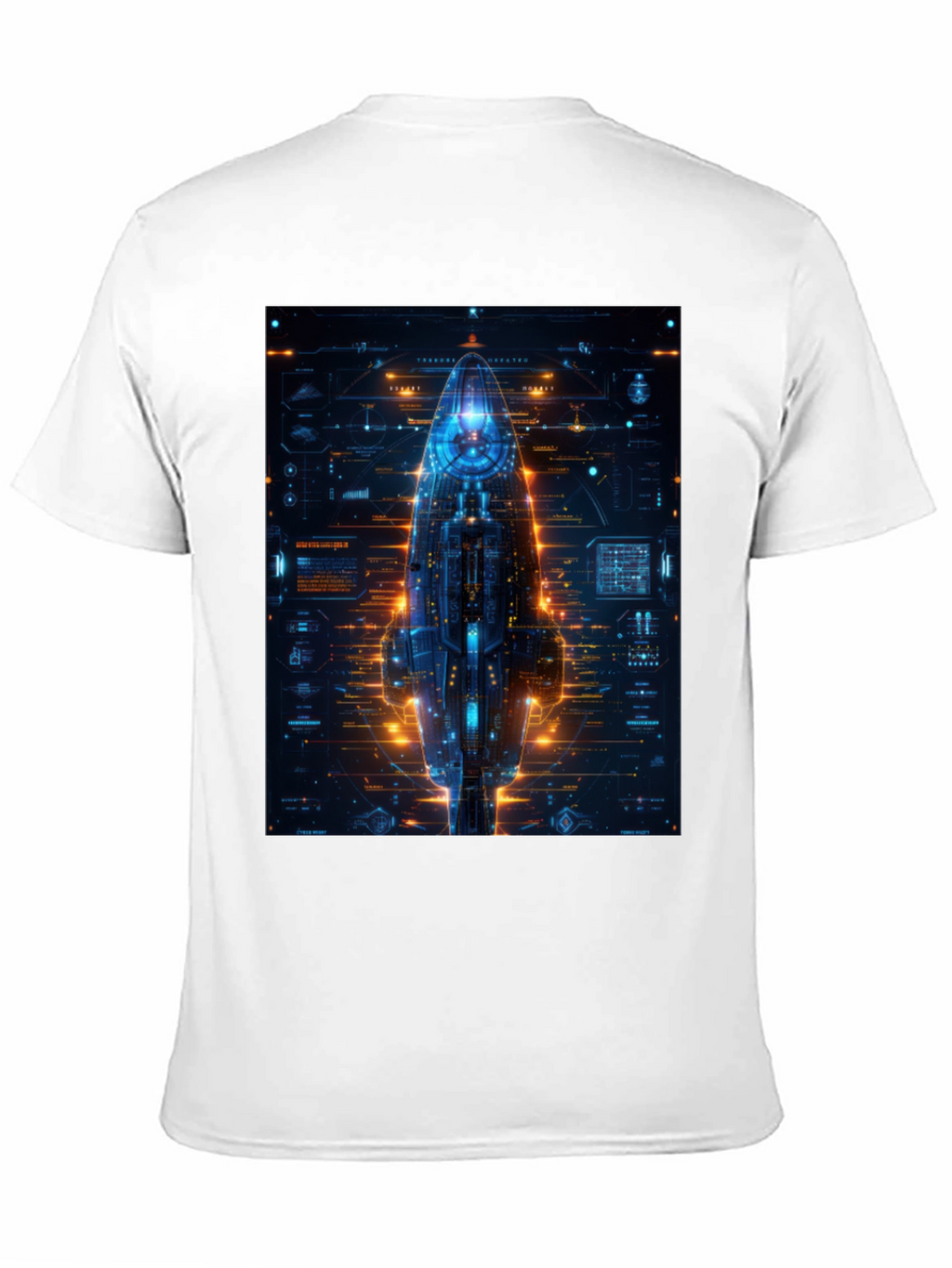 Cyberpunk Spaceship Graphic Tee