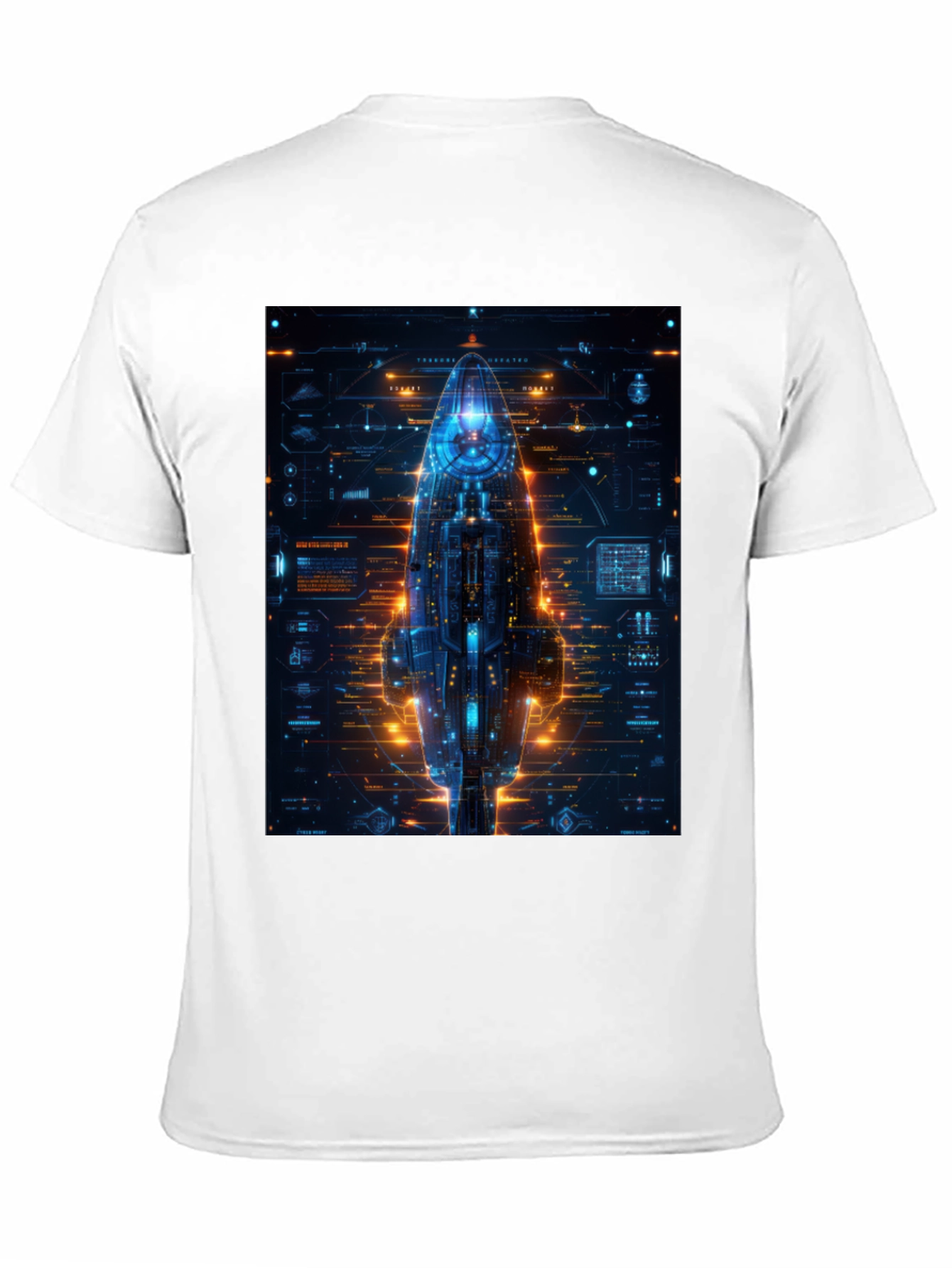 Cyberpunk Spaceship Graphic Tee