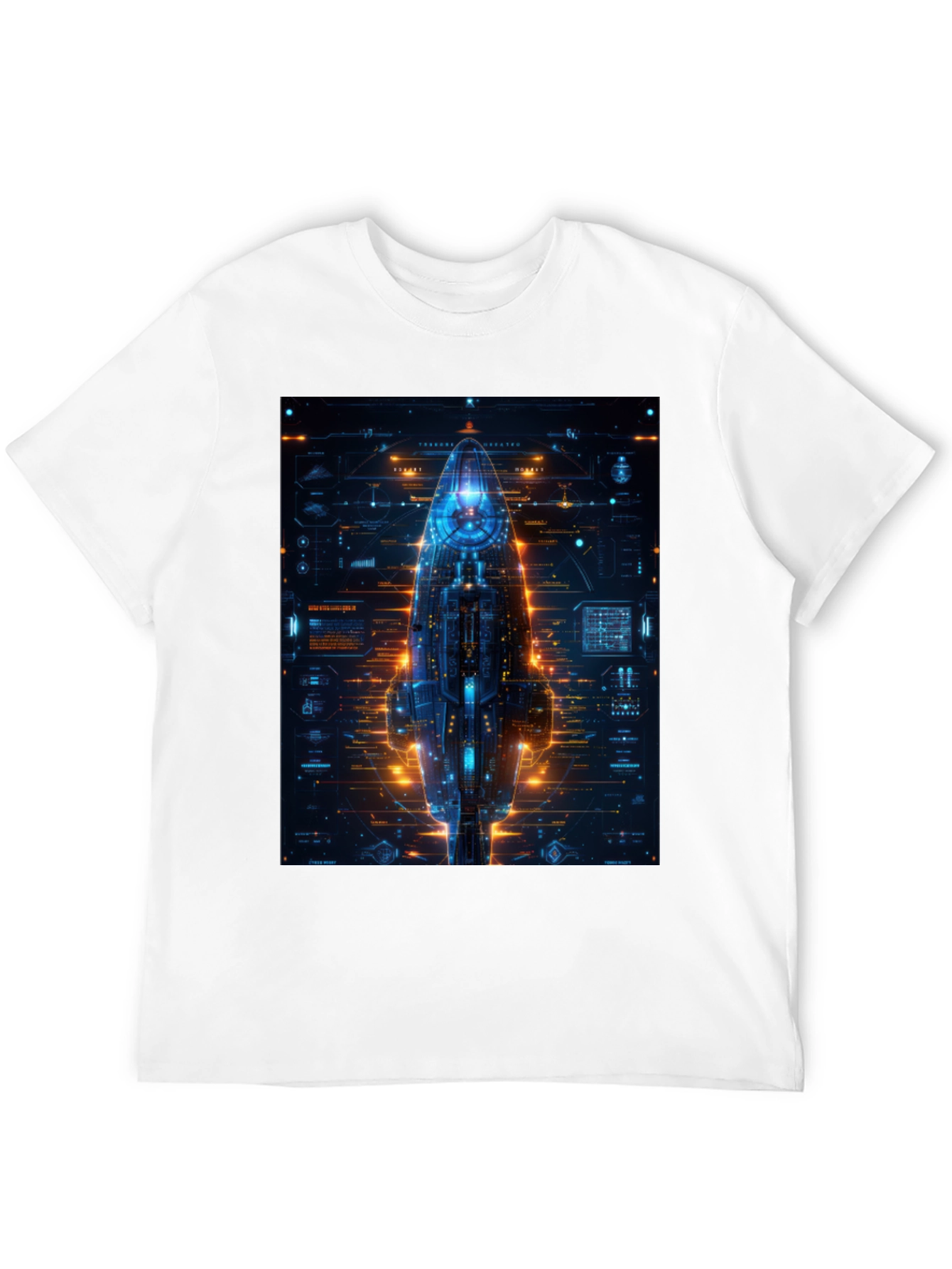 Cyberpunk Spaceship Graphic Tee