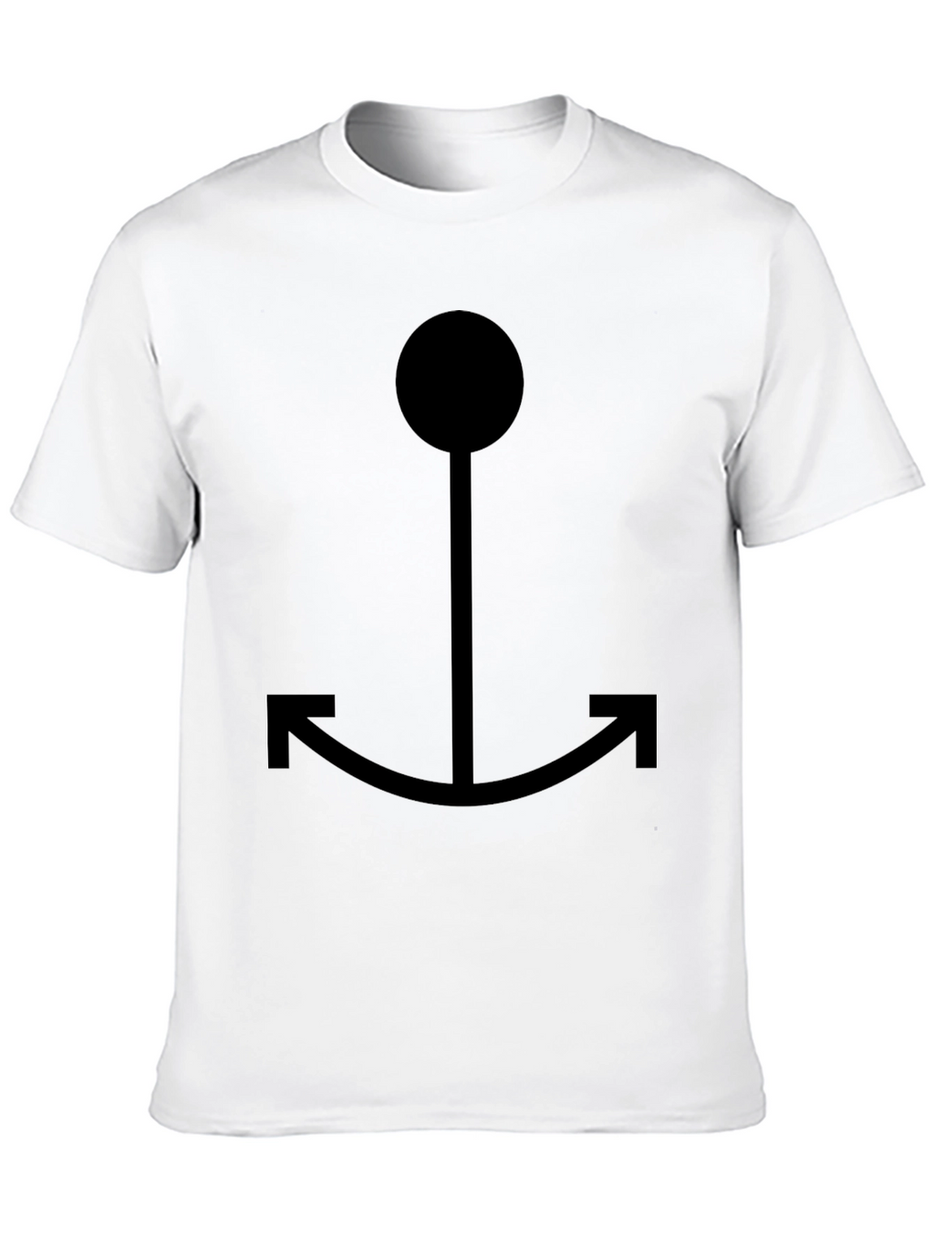 Black Anchor Graphic Tee - Casual Style