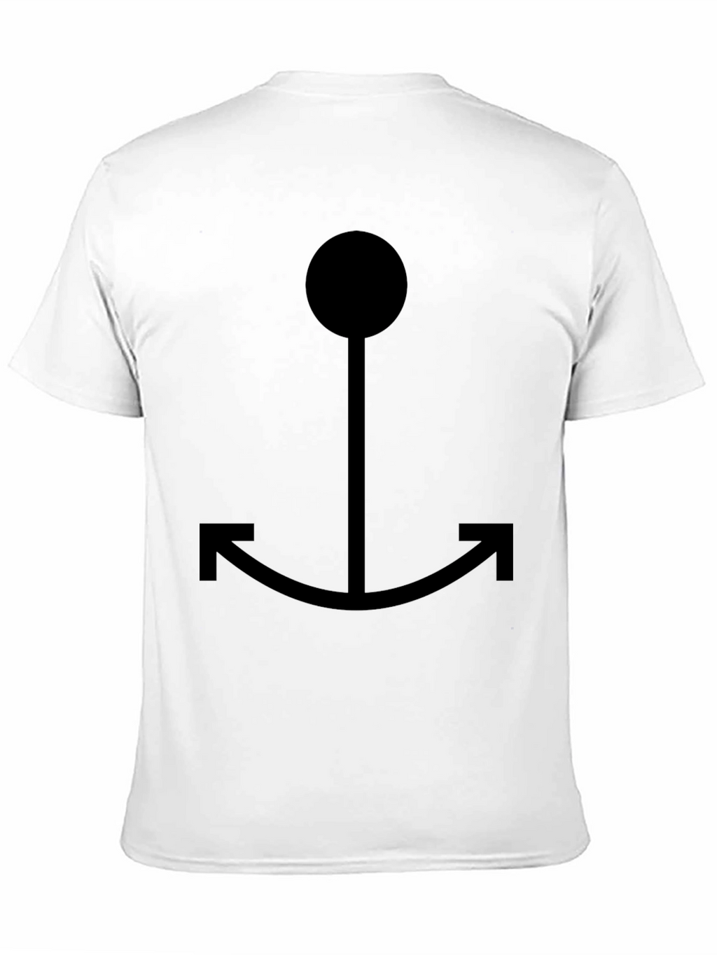 Black Anchor Graphic Tee - Casual Style