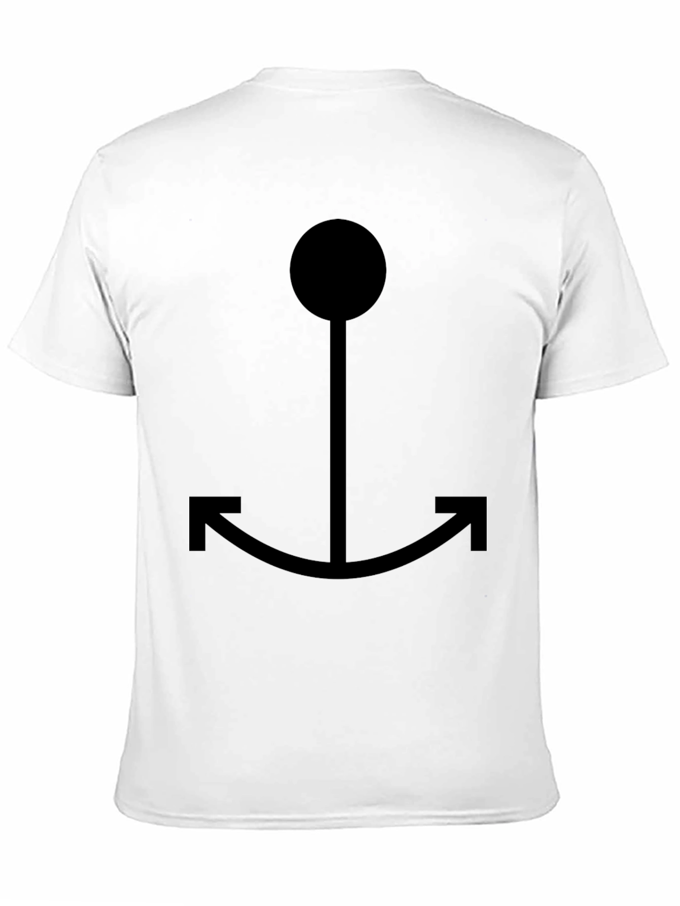 Black Anchor Graphic Tee - Casual Style