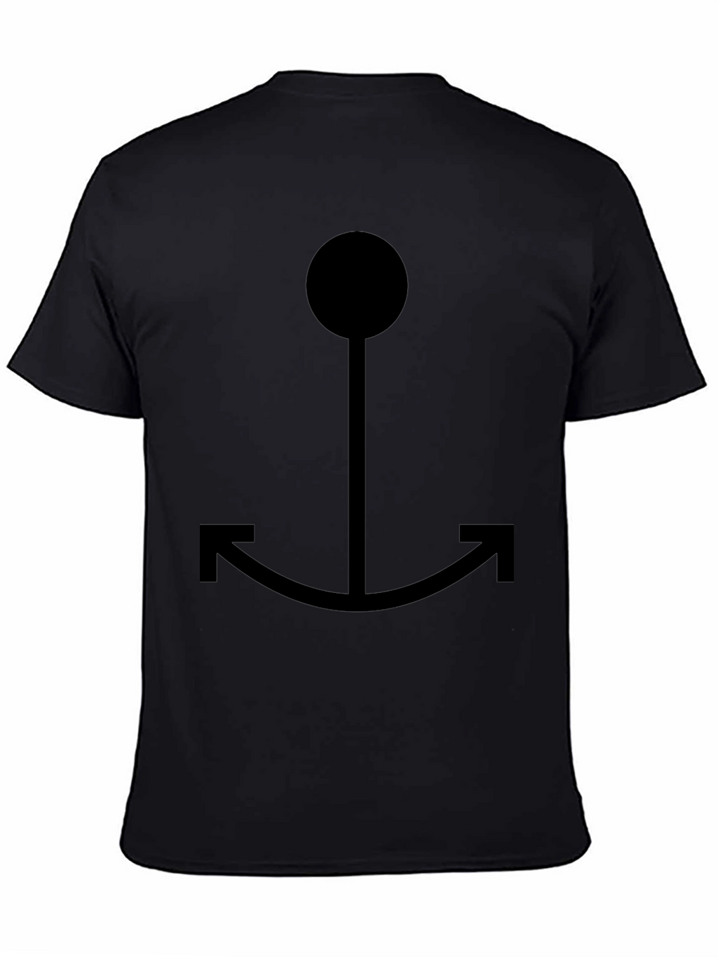 Black Anchor Graphic Tee - Casual Style
