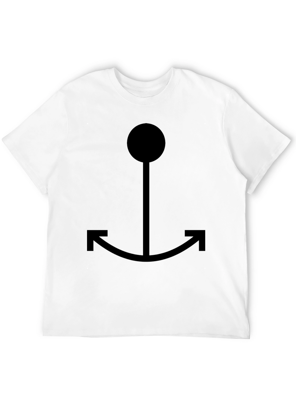 Black Anchor Graphic Tee - Casual Style