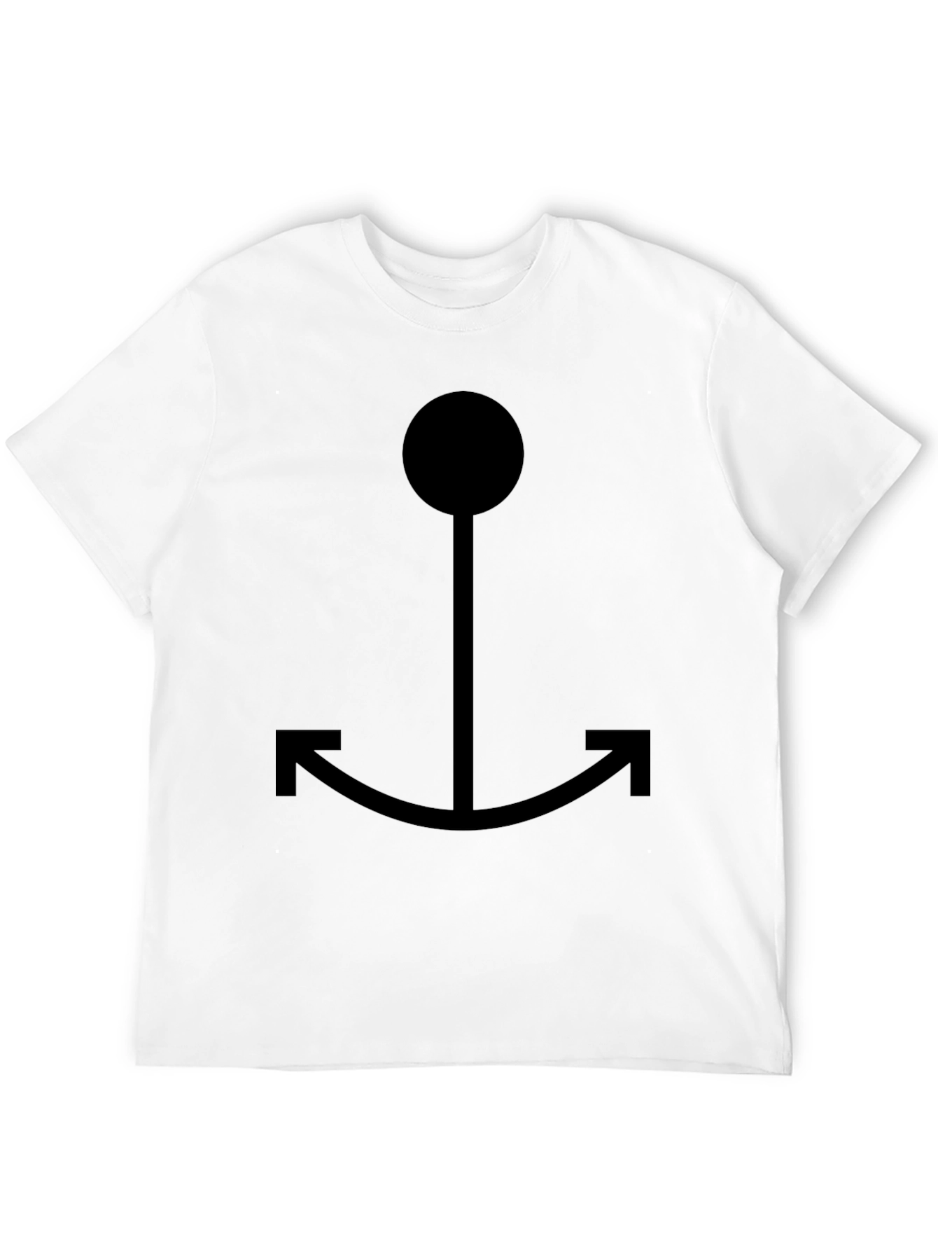 Black Anchor Graphic Tee - Casual Style