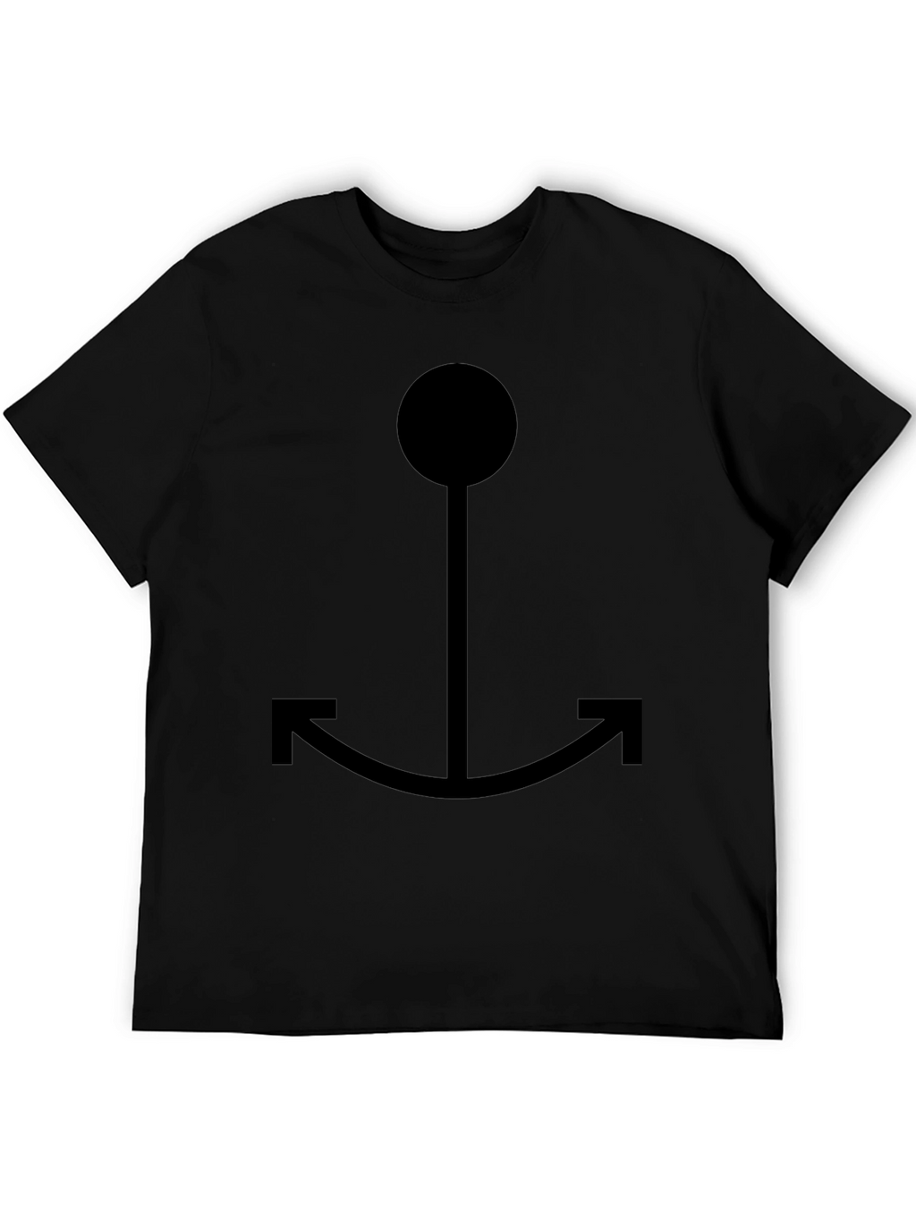 Black Anchor Graphic Tee - Casual Style
