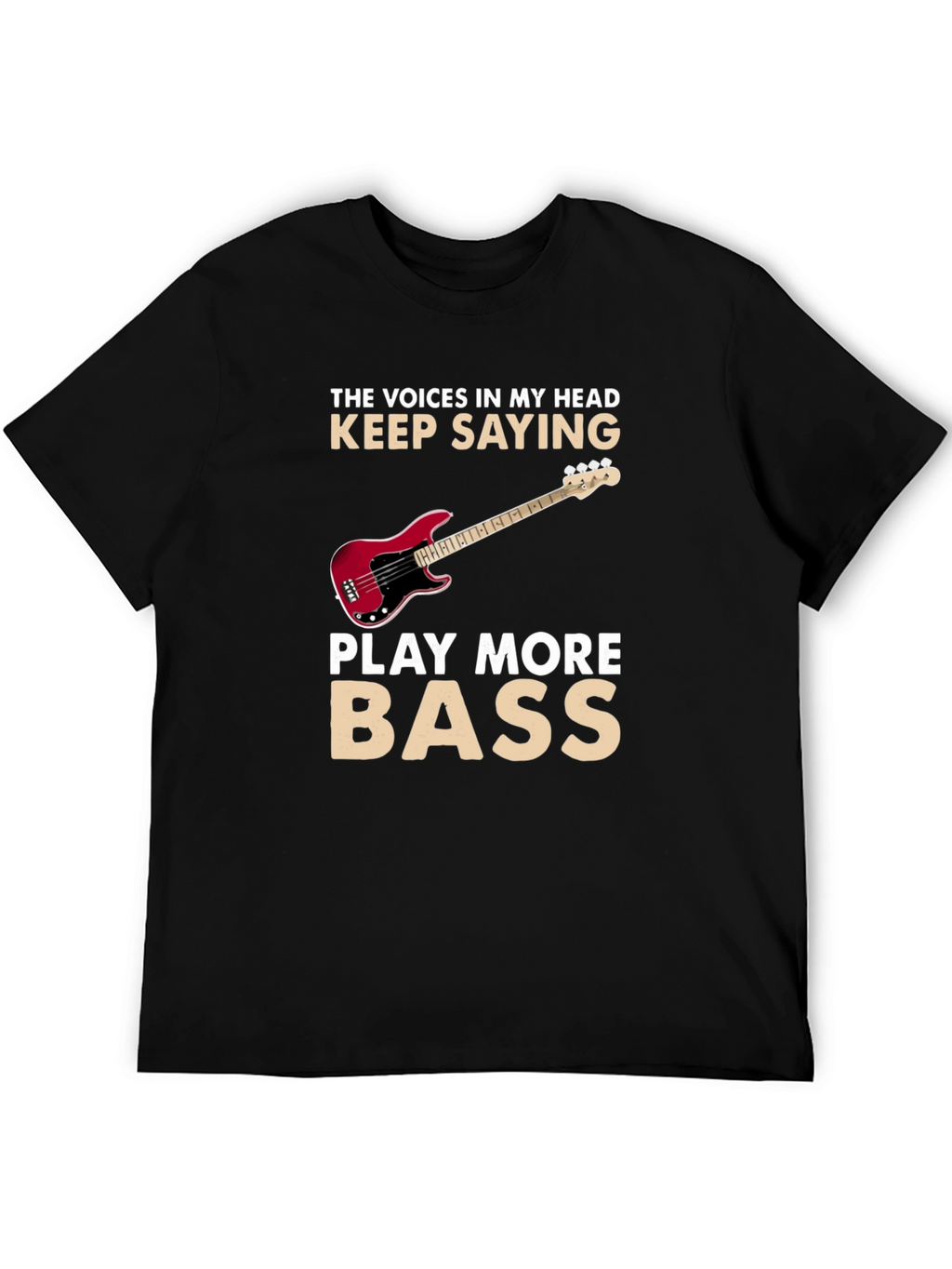 Play More Bass Graphic T-Shirt
