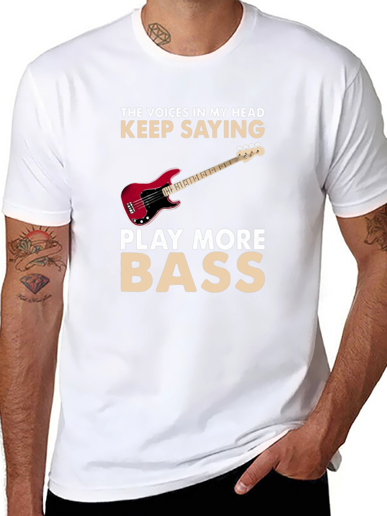 Play More Bass Graphic T-Shirt