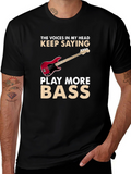 Play More Bass Graphic T-Shirt