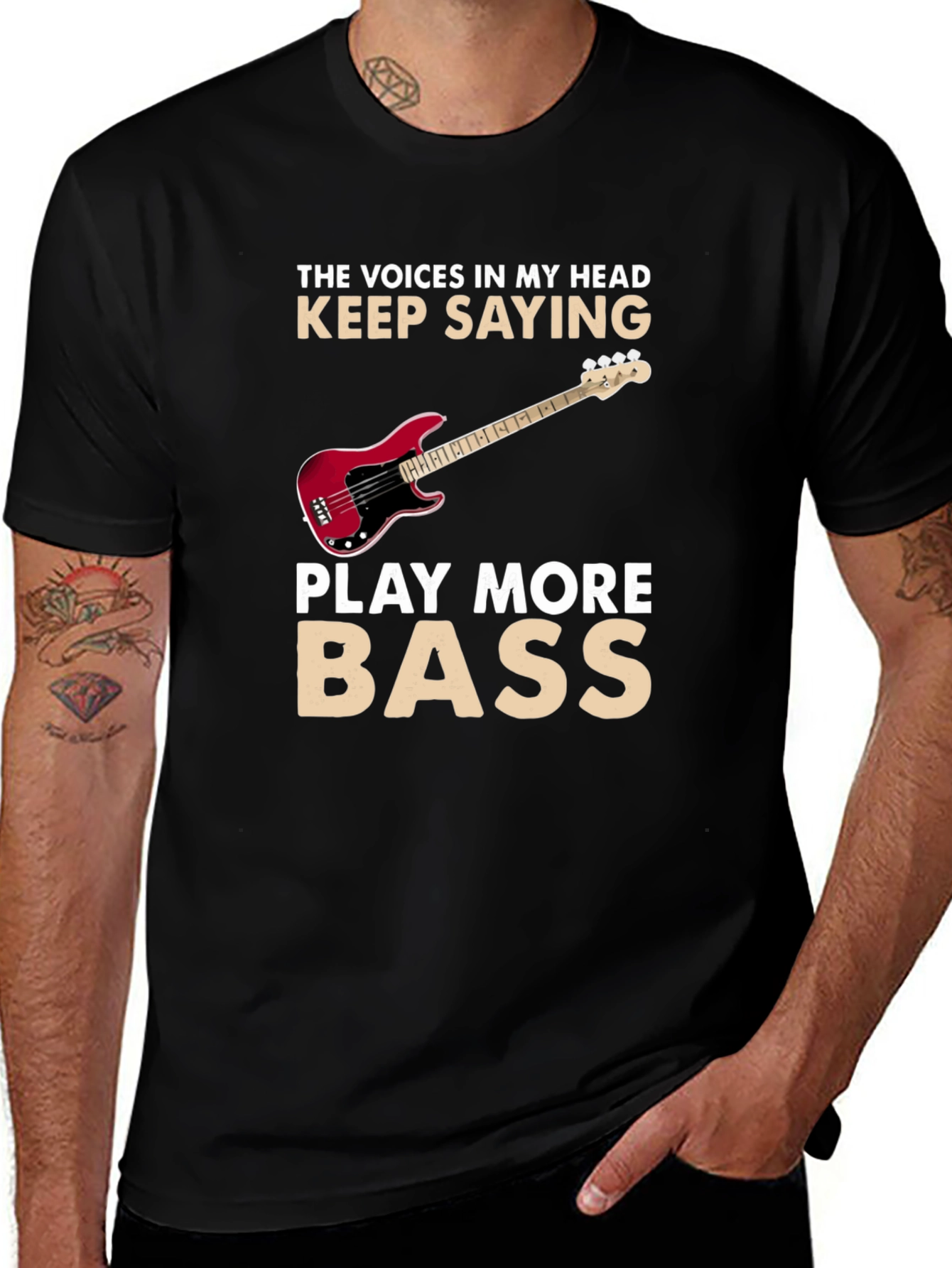 Play More Bass Graphic T-Shirt