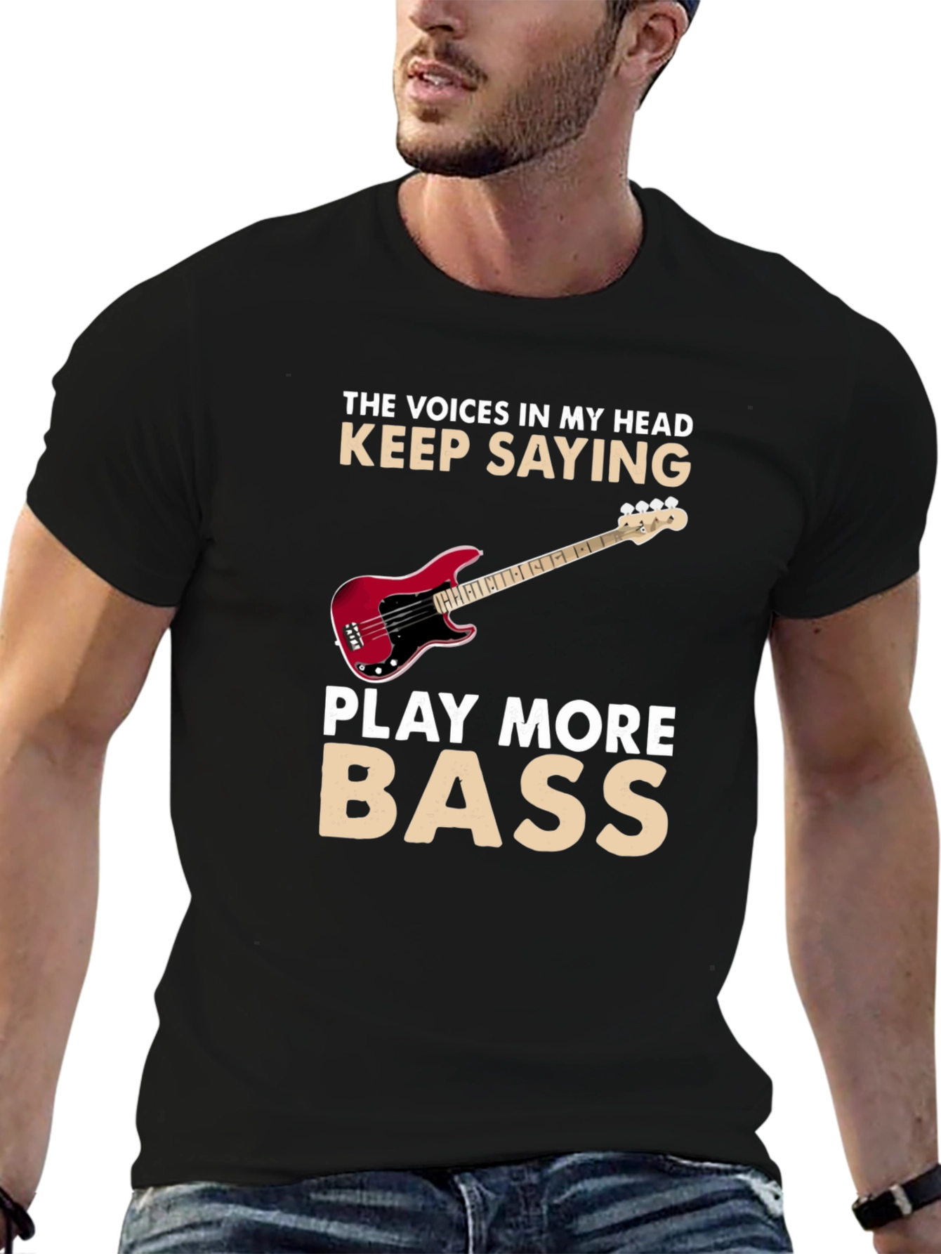 Play More Bass Graphic T-Shirt