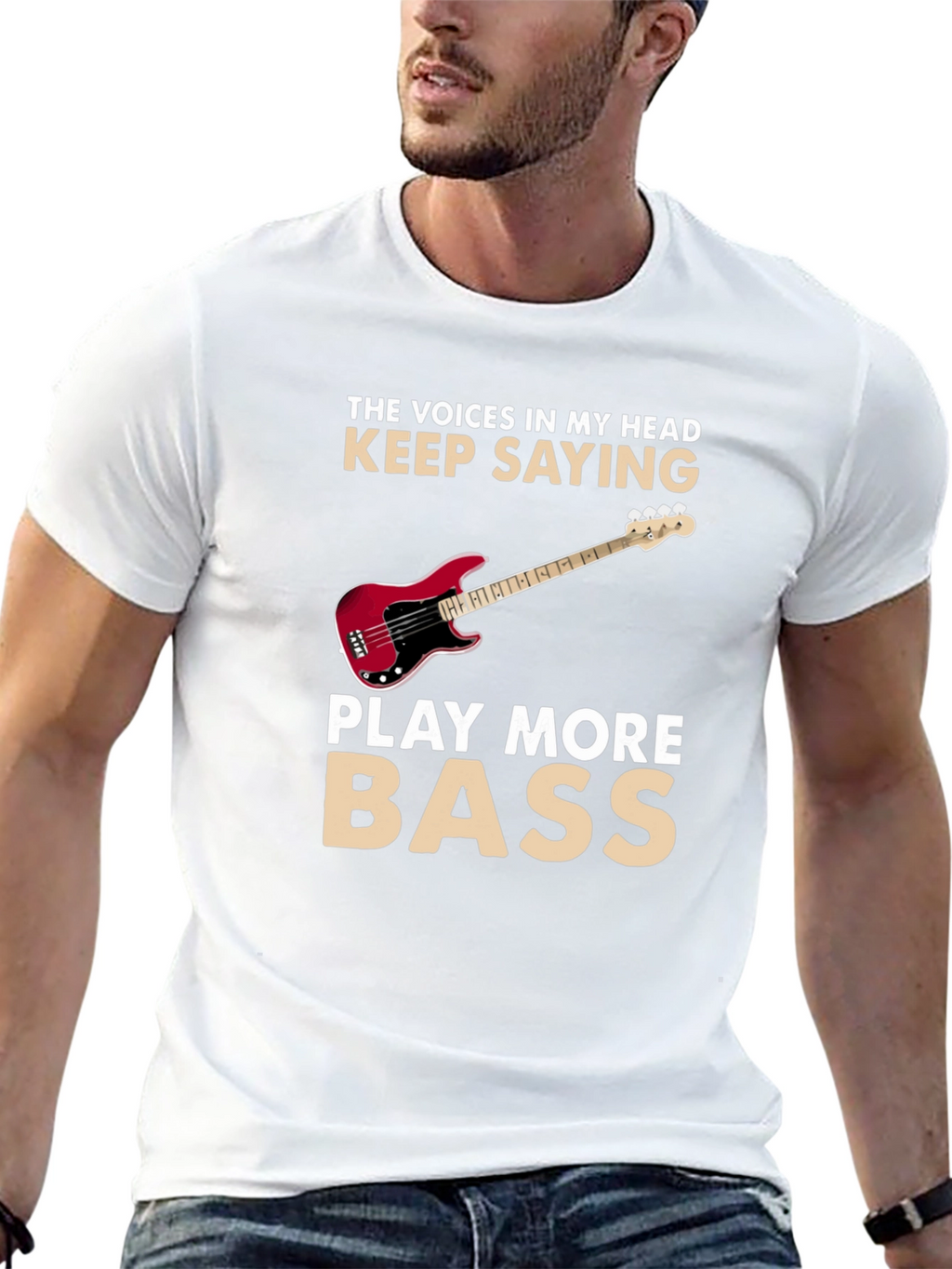 Play More Bass Graphic T-Shirt