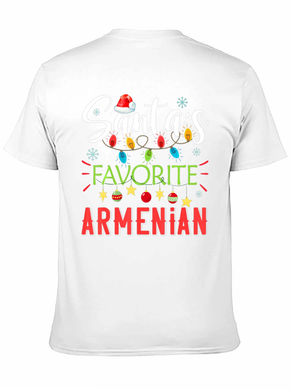 Santas Favorite Armenian Christmas T-Shirt
