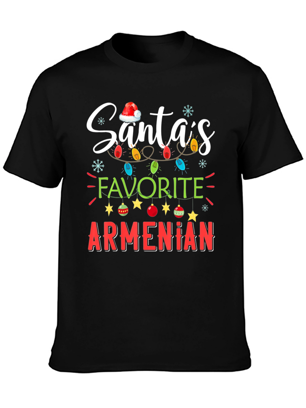 Santas Favorite Armenian Christmas T-Shirt