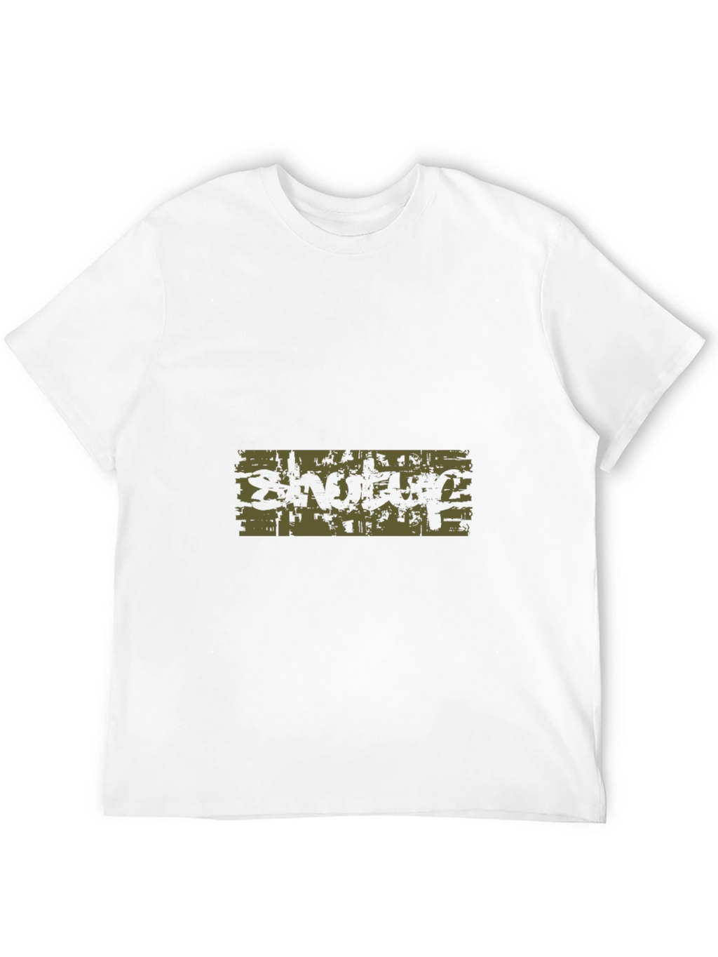 Graphic Print Black Tee