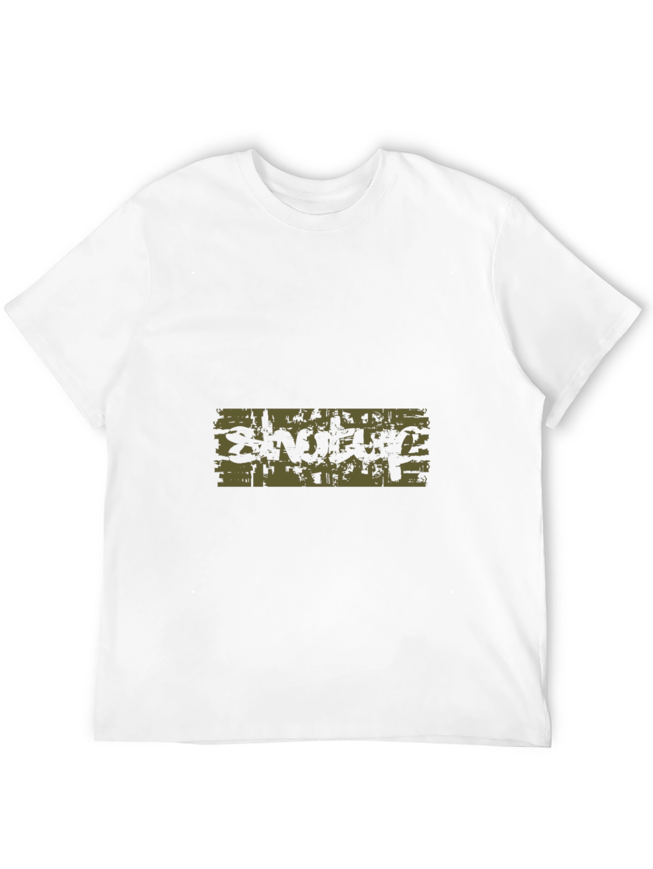 Graphic Print Black Tee