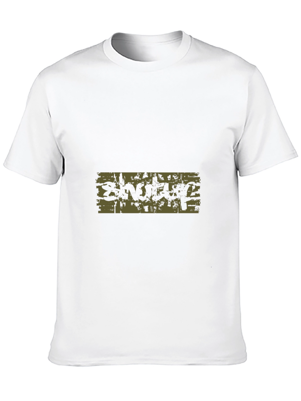 Graphic Print Black Tee