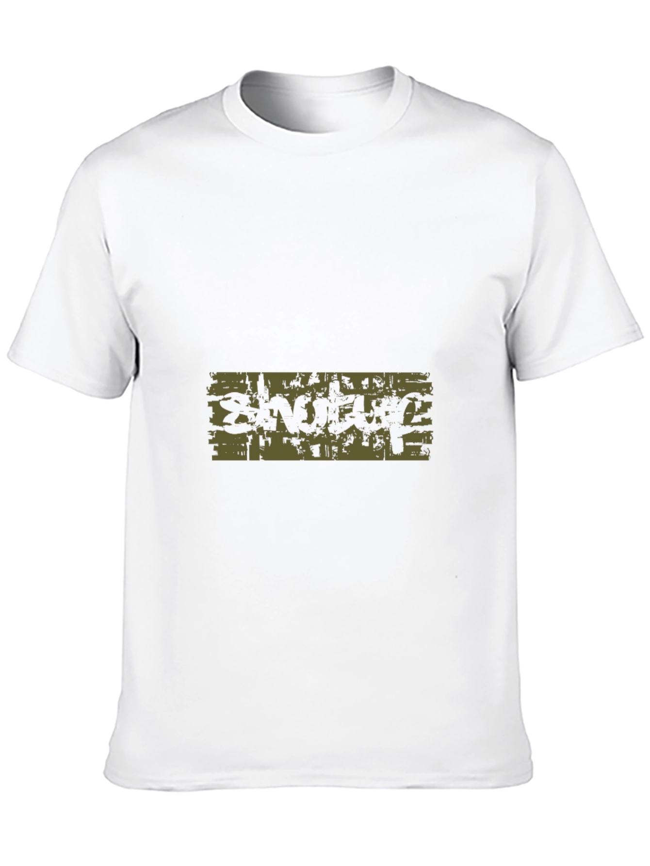 Graphic Print Black Tee