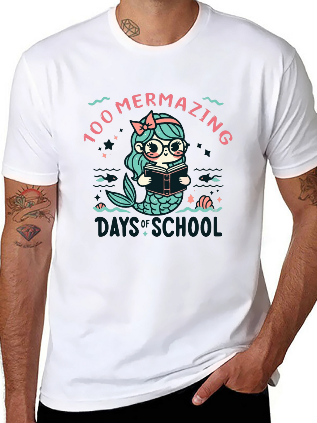 100 Mermazing Days of School T-Shirt