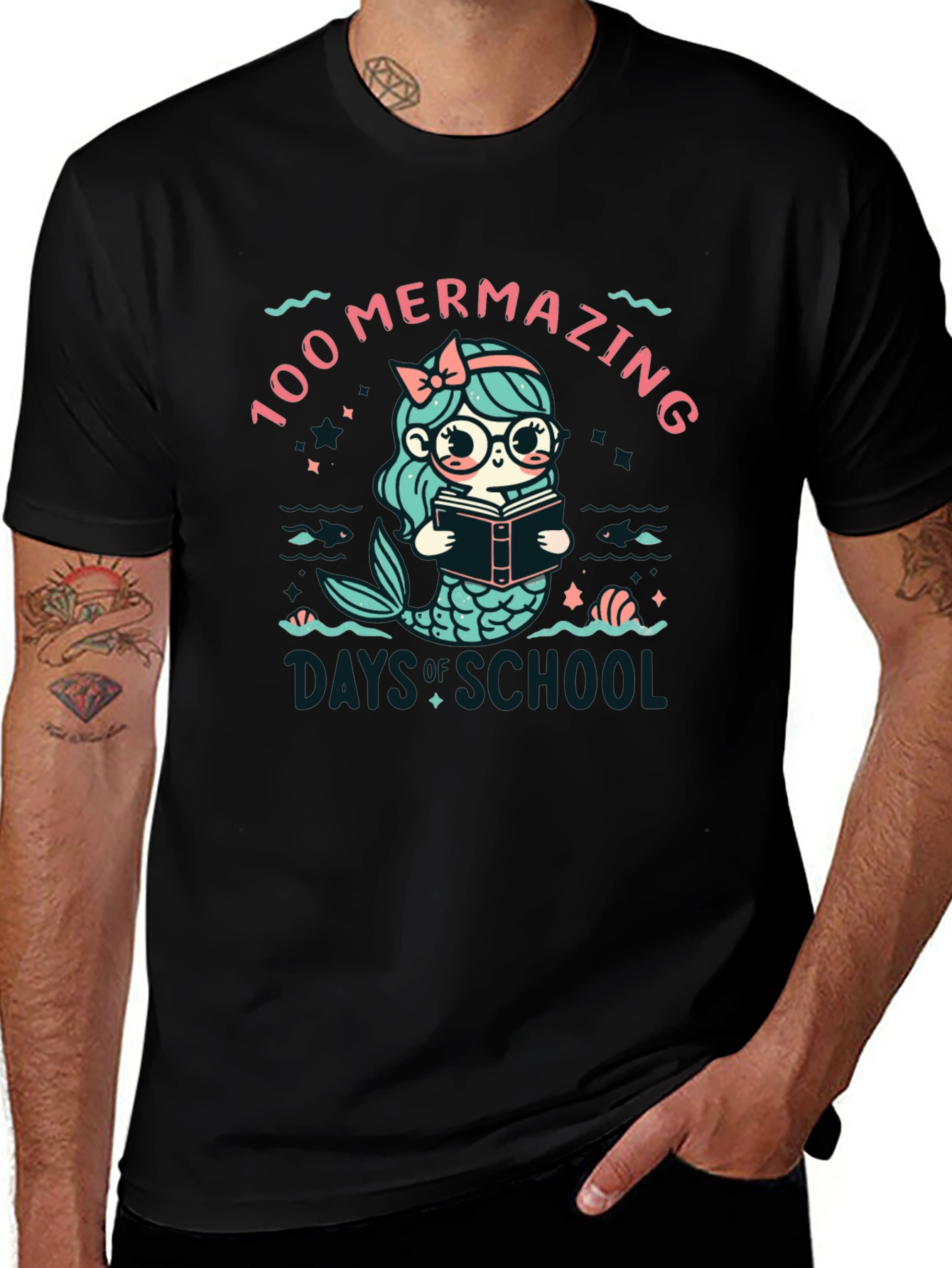 100 Mermazing Days of School T-Shirt